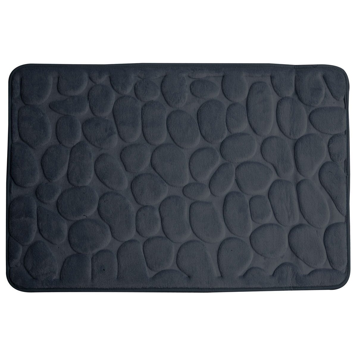 Euroshowers GmbH Badematte Memory Foam Rimini Dunkelgrau 60 × 95 cm, 100% polyester, memory foam (stoppning), latex SBR, rechteckig