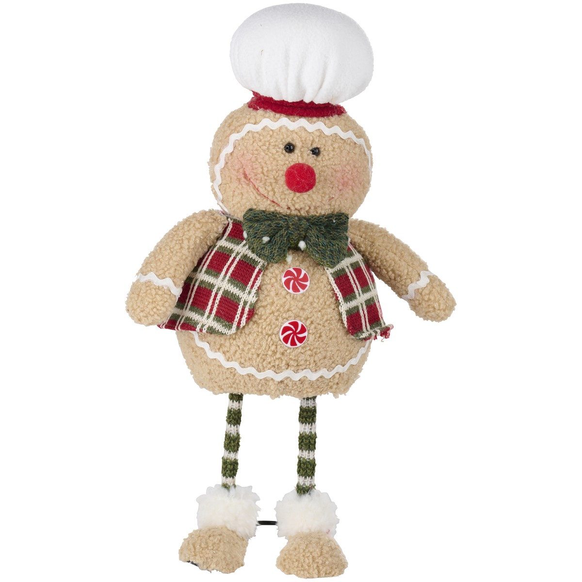 Arti Casa Weihnachtsmann Arti Casa Lebkuchen Deko (1x Plüsch Weihnachtsdekoration)
