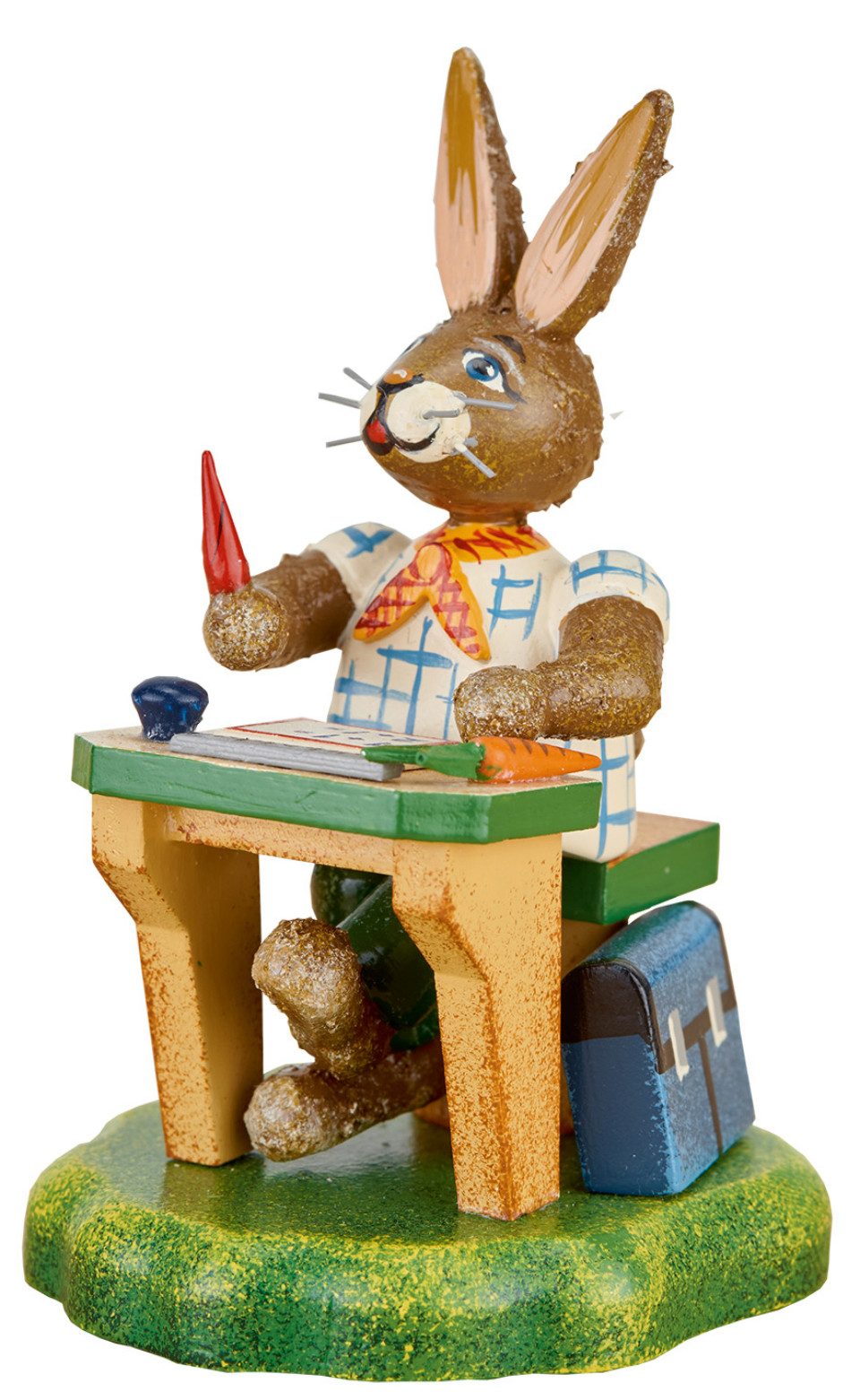 Hubrig Volkskunst Zschorlau Erzgebirge Osterhase Hubrig Schlauer Fritz