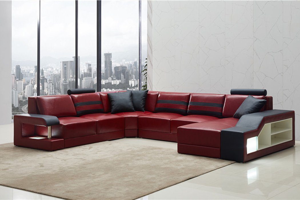 JVmoebel Ecksofa, Moderne Sofa Eckgarnitur U Form Polster Ecke Couch Designer Sitz Möbel