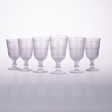 Villa d'Este Weinglas Marrakech Neues, Glas, Gläser-Set, 6-teilig, Inhalt 310 ml
