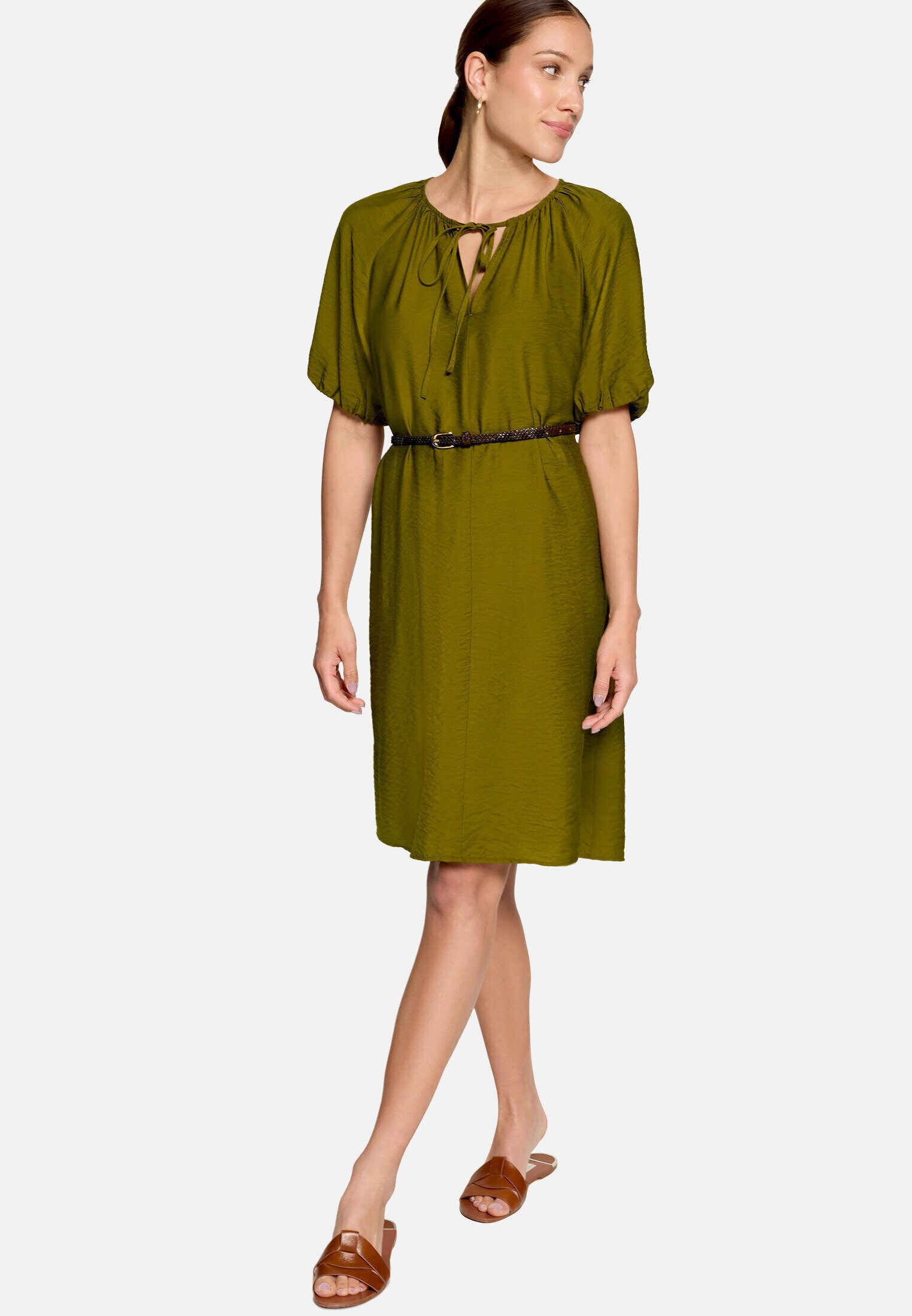 Zero Druckkleid Damen mit Gürtel Material