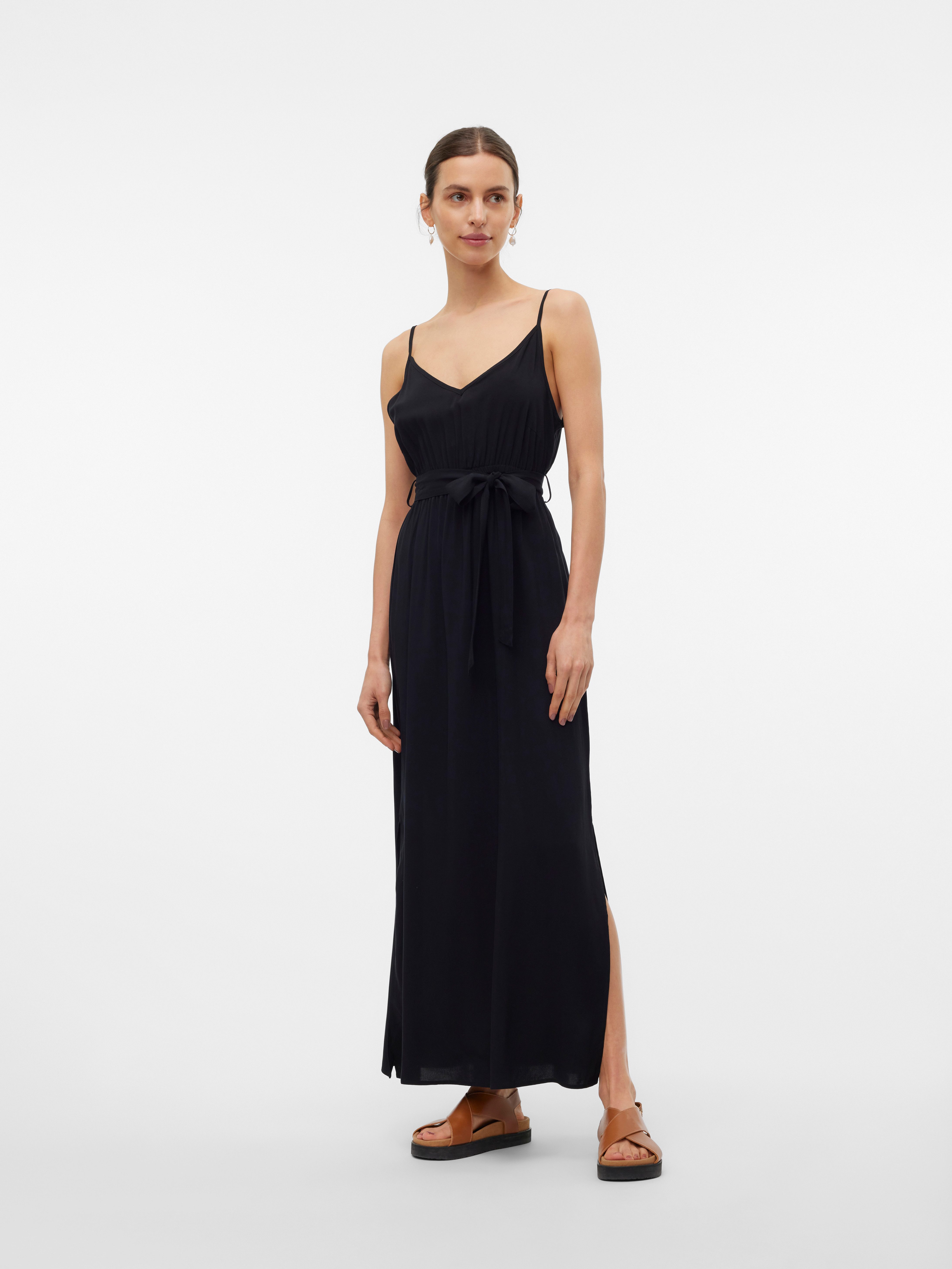 Spaghettikleid VMEASY JOY SLIT MAXI V-NECK DRESS WV GA