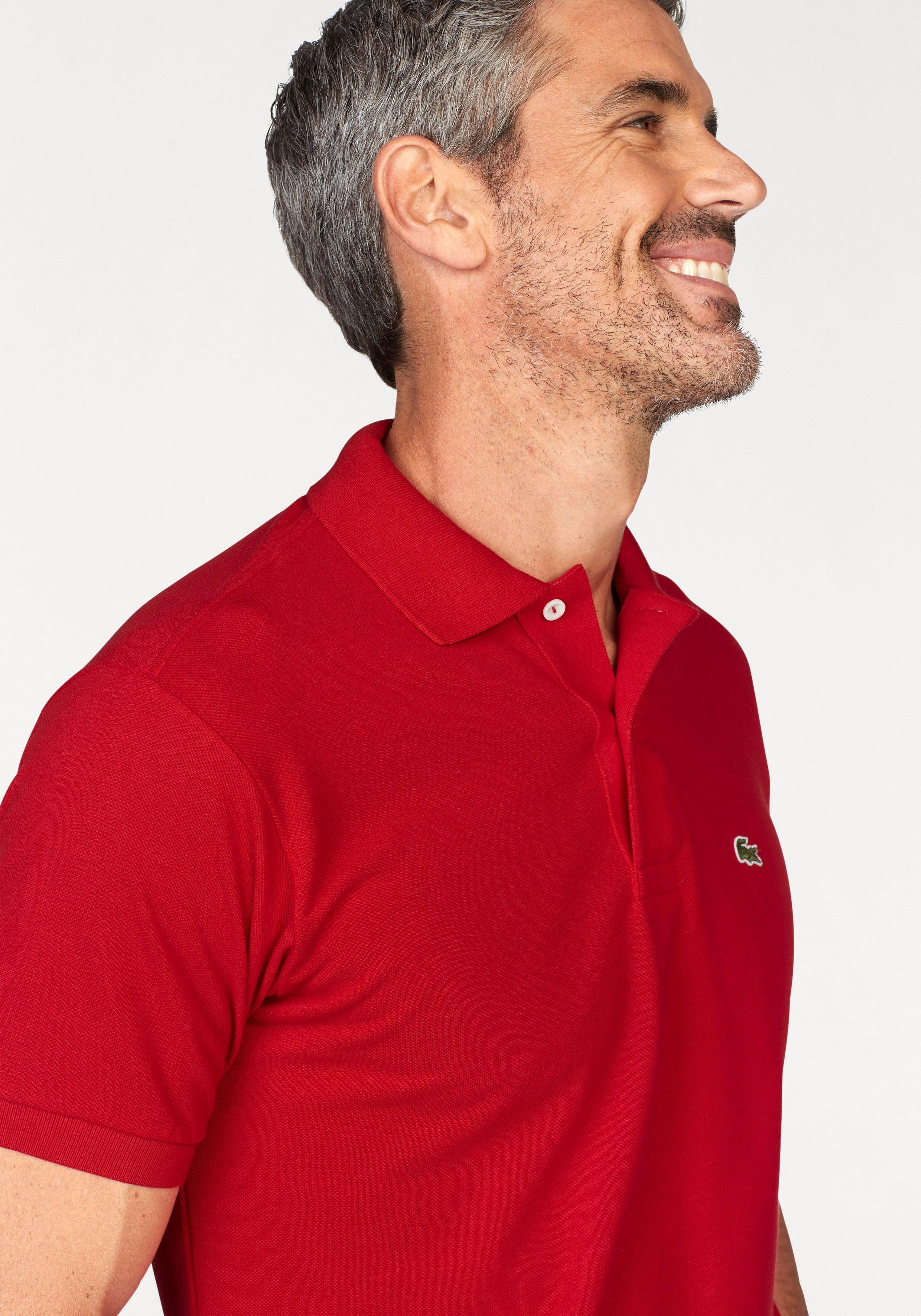 Lacoste Poloshirt (1-tlg) mit Knöpfen in Perlmuttoptik