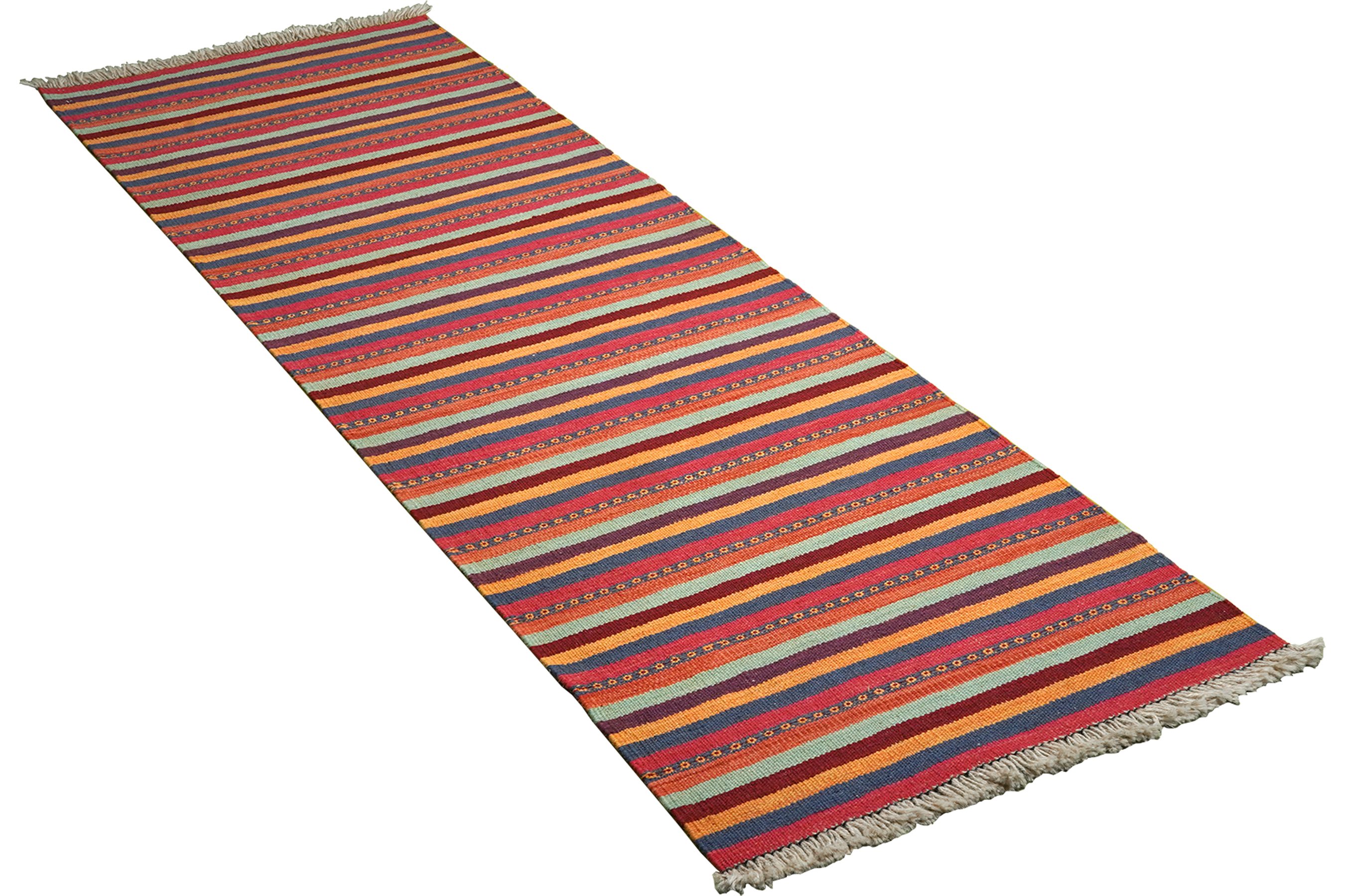 Rugtales Teppich Kelim Gashgai 204x62cm, Lufer, Handgemachtes Unikat, nachhaltig und fair gefertigt