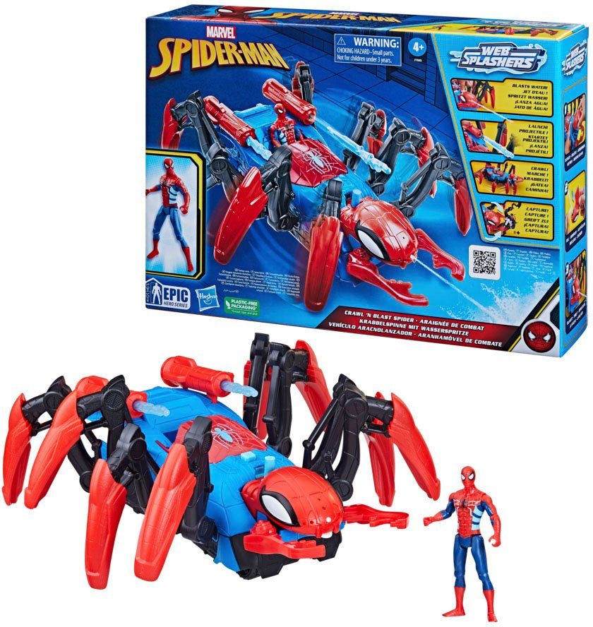 Actionfigur Marvel Spider-Man Krabbelspinne mit Wasserspritze