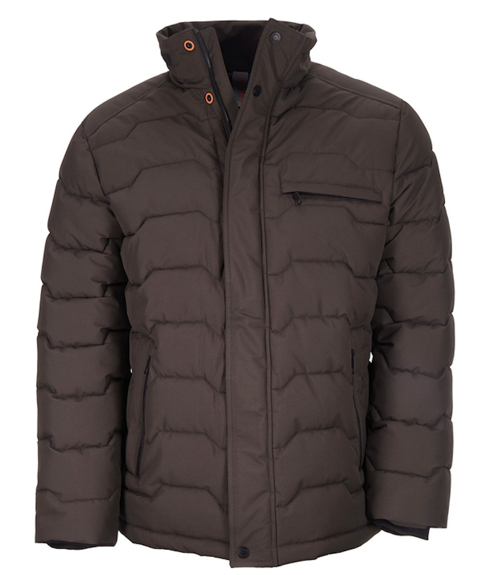 CROSSFIELD Winterjacke CROSSFIELD Herren Steppjacke Winterjacke Stehkragen braun (kein Set)