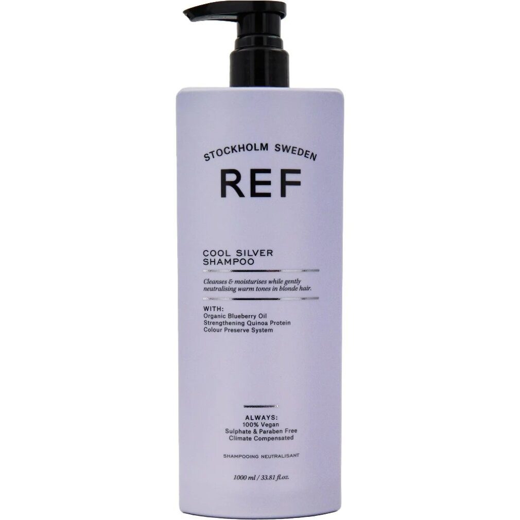 REF Haarshampoo Cool Silver Shampoo 1000ml mit pflanzlichen Extrakten