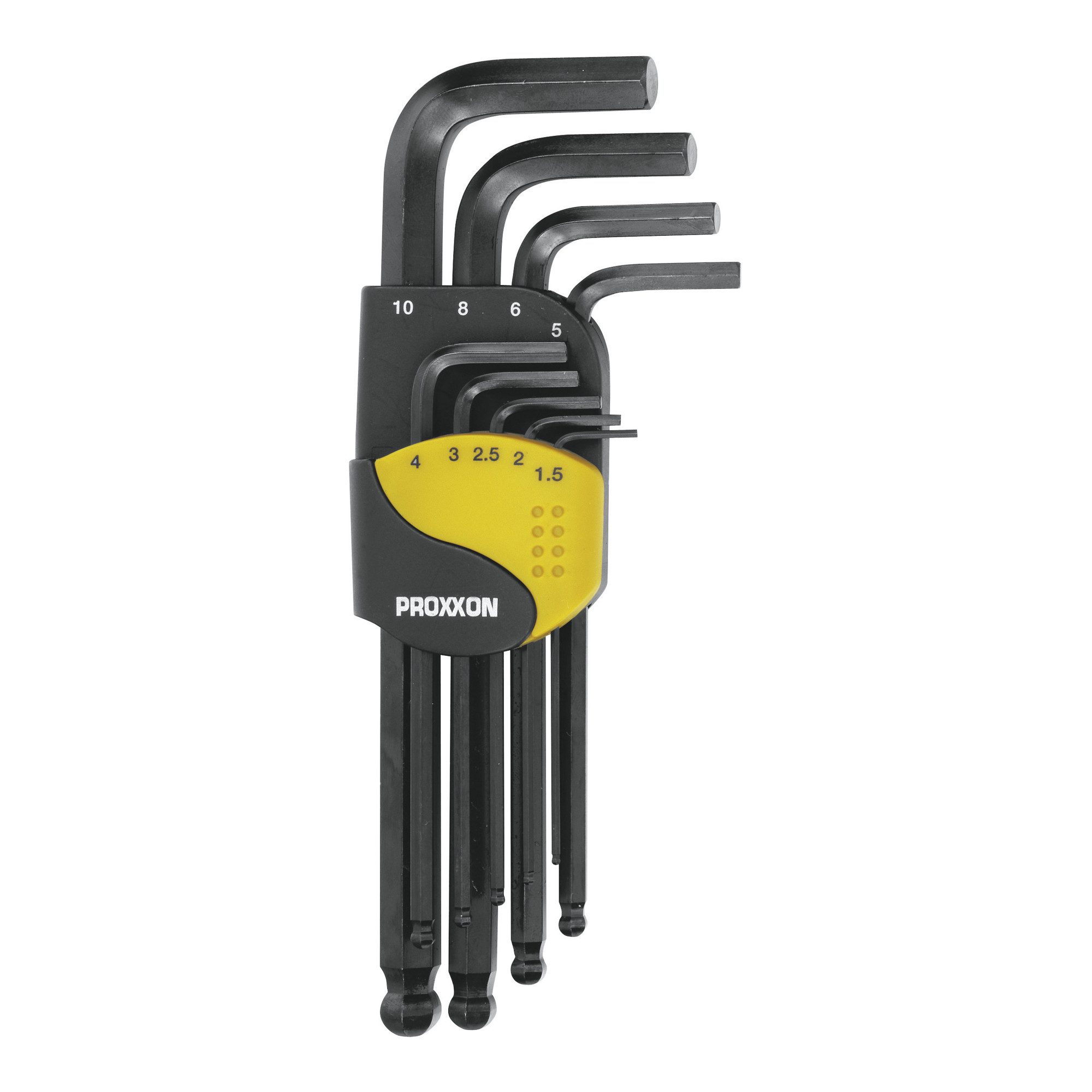 PROXXON INDUSTRIAL Steckschlüssel Proxxon Winkelschlüsselsatz für Innensechskant-Schrauben, 9-tlg. (1,5