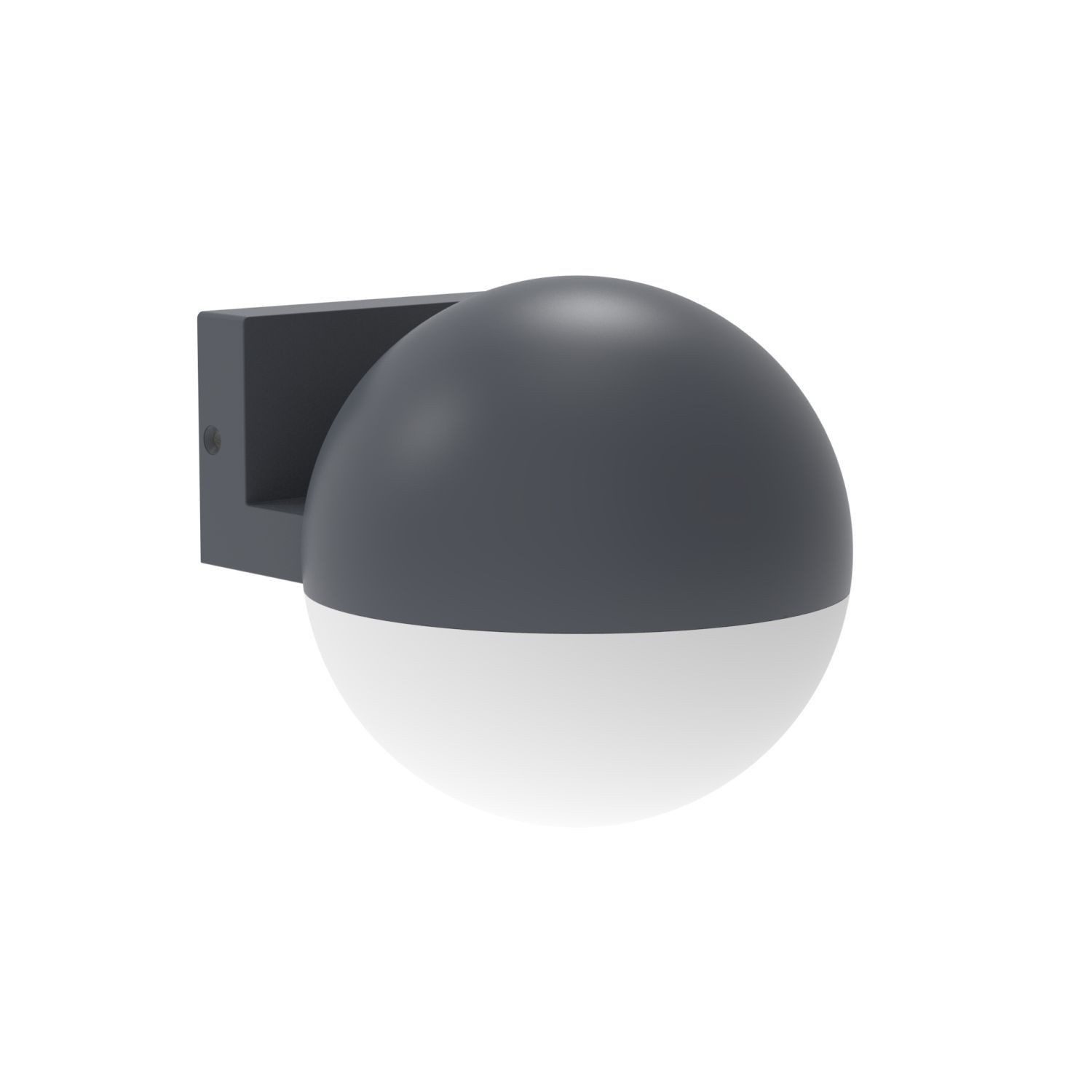Licht-Erlebnisse Deckenstrahler LAUHURN, ohne Leuchtmittel, Aluminium E27 IP54 verstellbar Anthrazit Weiß Kugel Schirm Modern