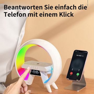 Welikera Wecker Multifunktionales Bluetooth-Lautsprecher,Mit Umgebungslicht,Wecker