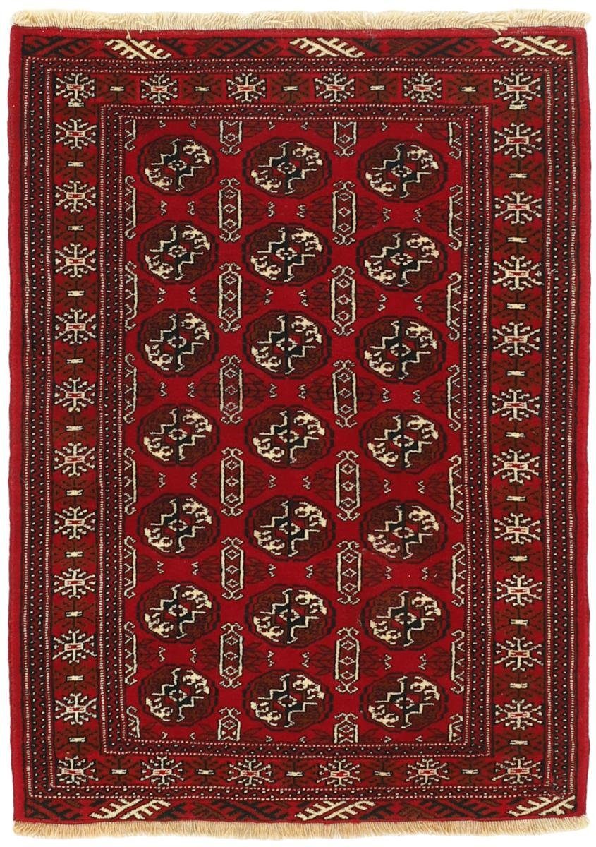 Orientteppich Turkaman 94x129 Handgeknüpfter Orientteppich / Perserteppich, Nain Trading, rechteckig, Höhe: 6 mm