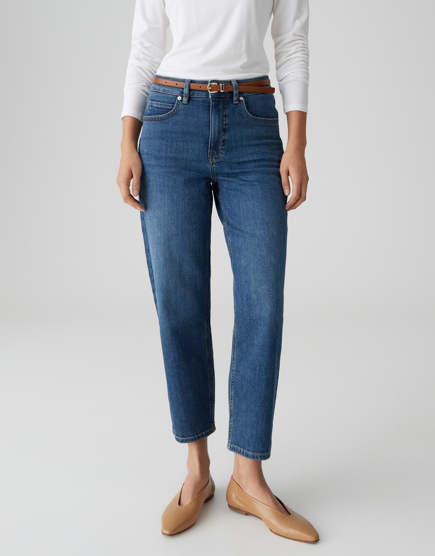 OPUS PANTS Relax-fit-Jeans Melly true Zeitloser Stil mit authentischer Waschung