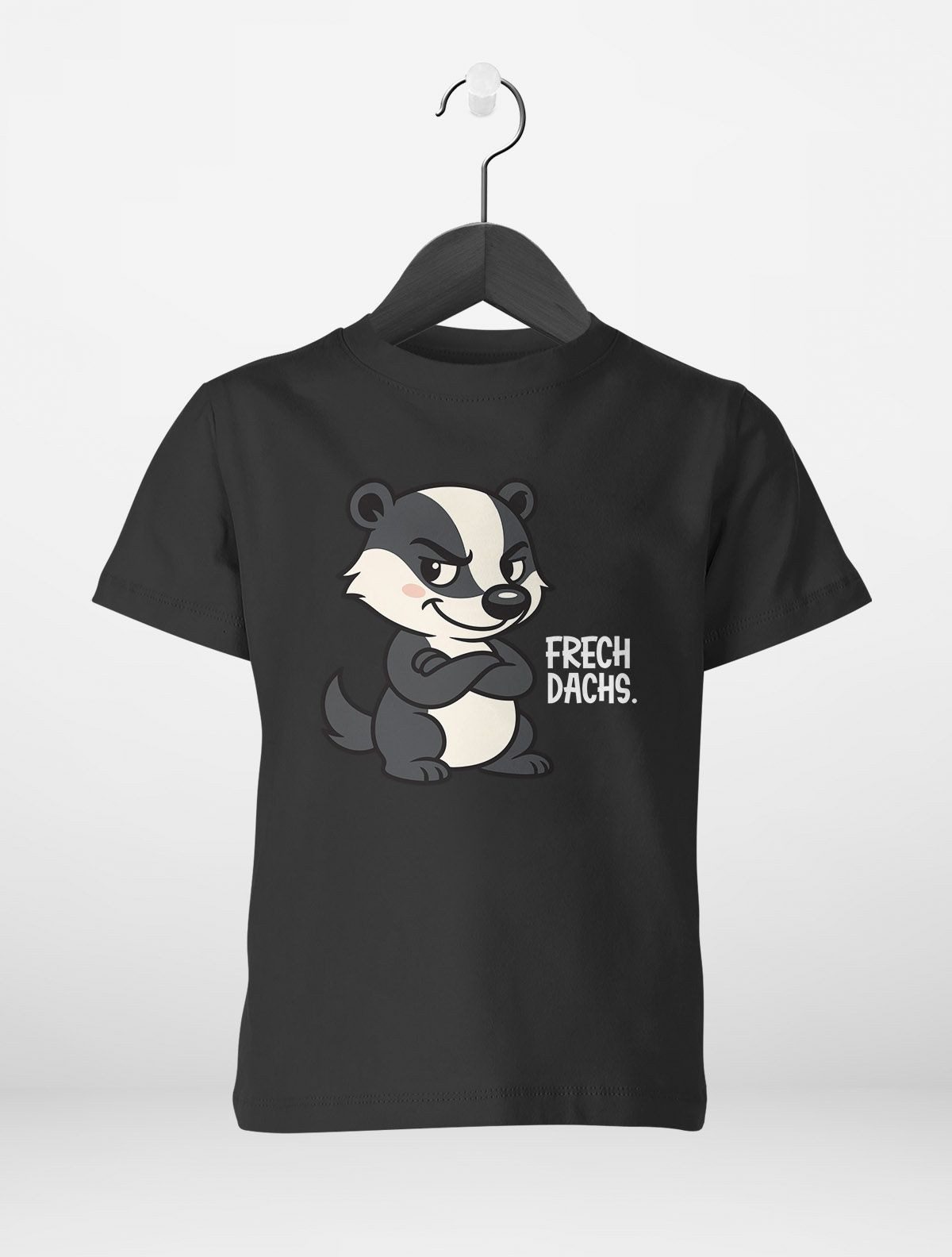 MoonWorks Print-Shirt Kinder T-Shirt Jungen mit Aufdruck Frechdachs Spruch lustig
