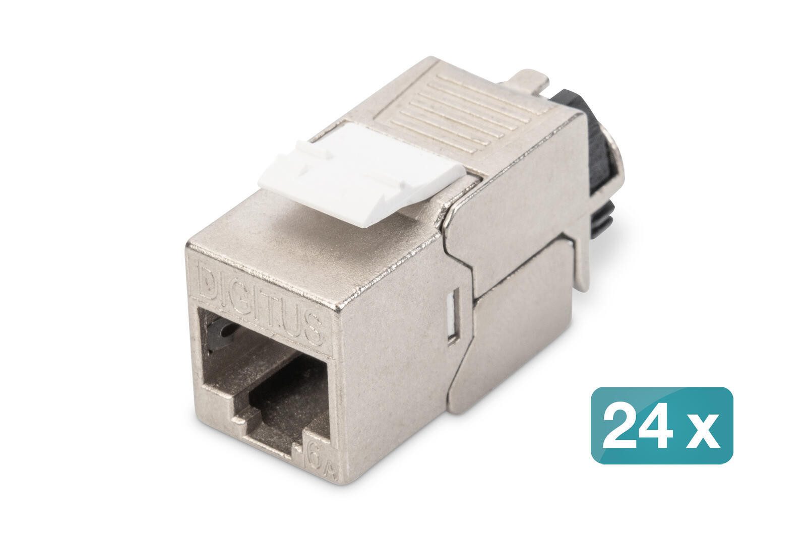 Digitus CAT 6A Keystone Modul, geschirmt mit intelligentem Netzwerk-Switch