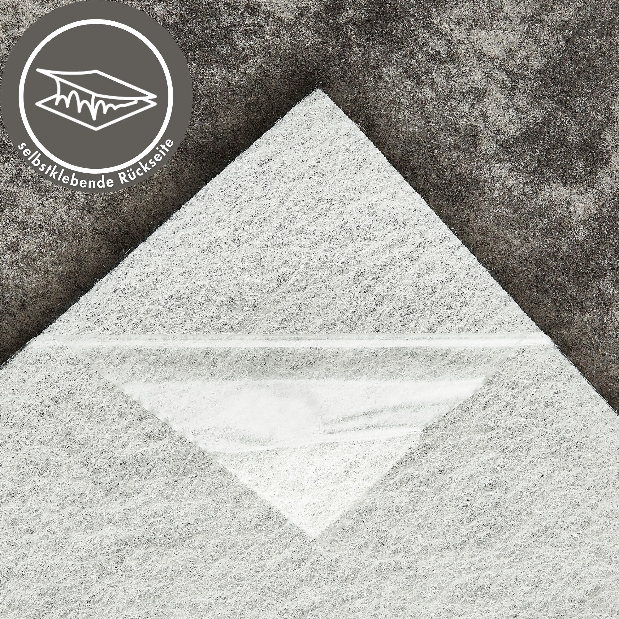 Andiamo Teppichfliese Colmar Nadelfilz, Gesamthöhe 4 mm, quadratisch, 40x40 cm, selbstklebend, robust & strapazierfähig, 25 Stück (4 qm)