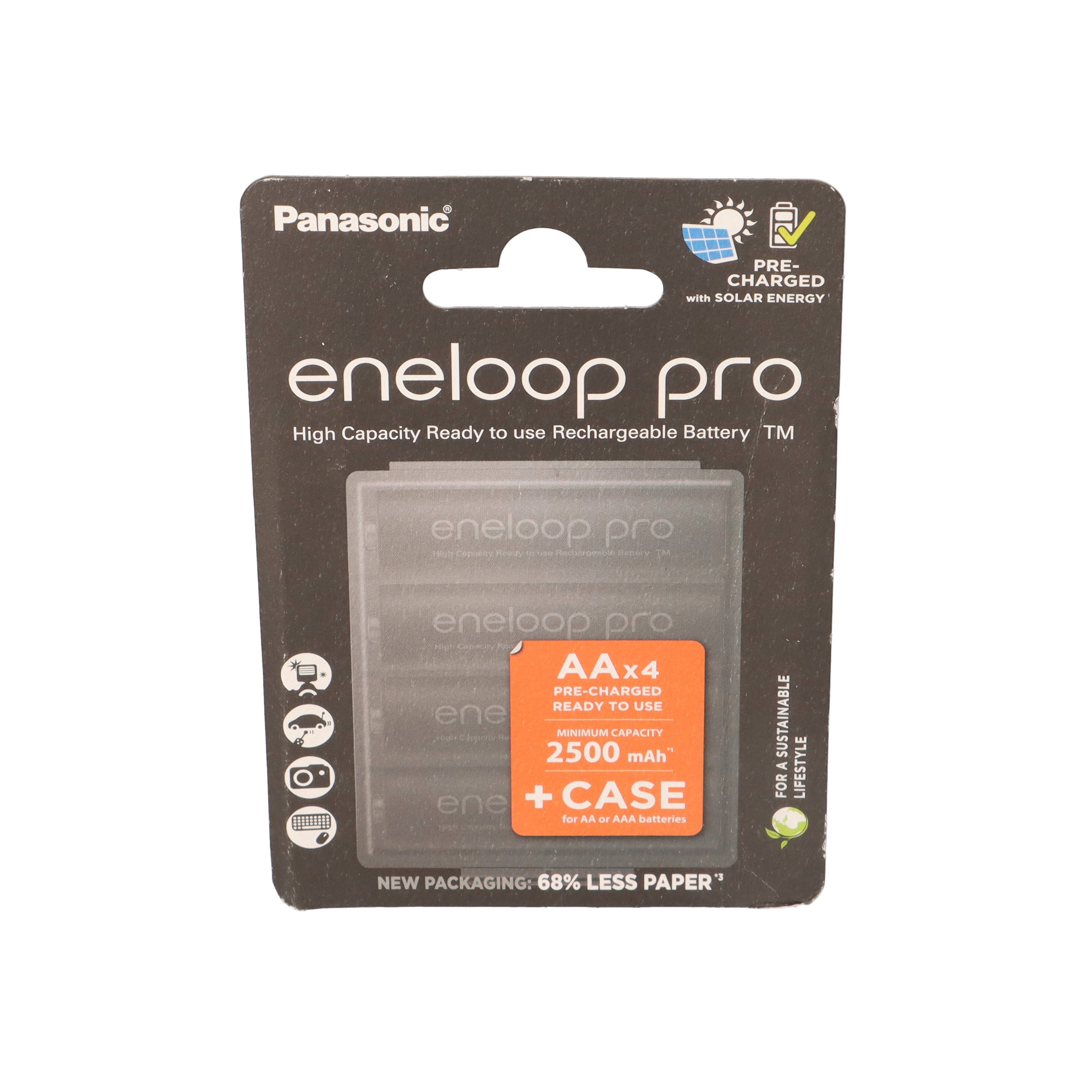 eneloop 4x eneloop pro AA Mignon Akku BK-3HCDEC4BE Ni-MH 1,2V / 2500mAh Akku
