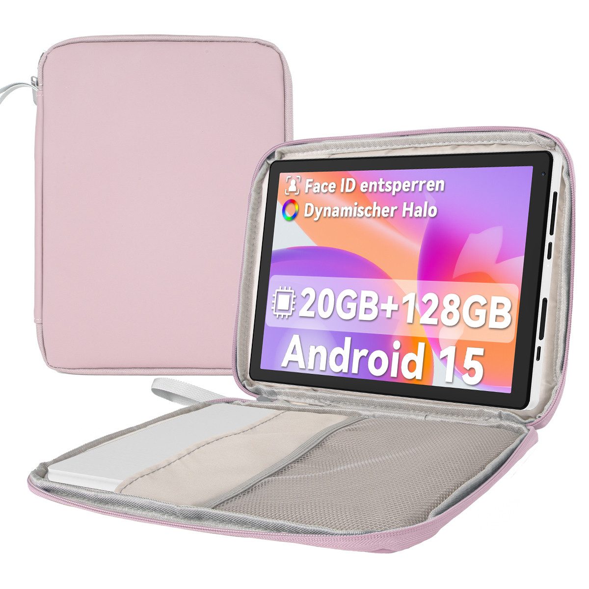 BUFO 10,4 Zoll Android 128GB+1TB Erweiterung HD 1280x800 WiFi 6 Tablet (10,4", 128 GB, Android, 2,4/5G WiFi, Android 15, 20(3+17)GB RAM, Dual-Kamera)