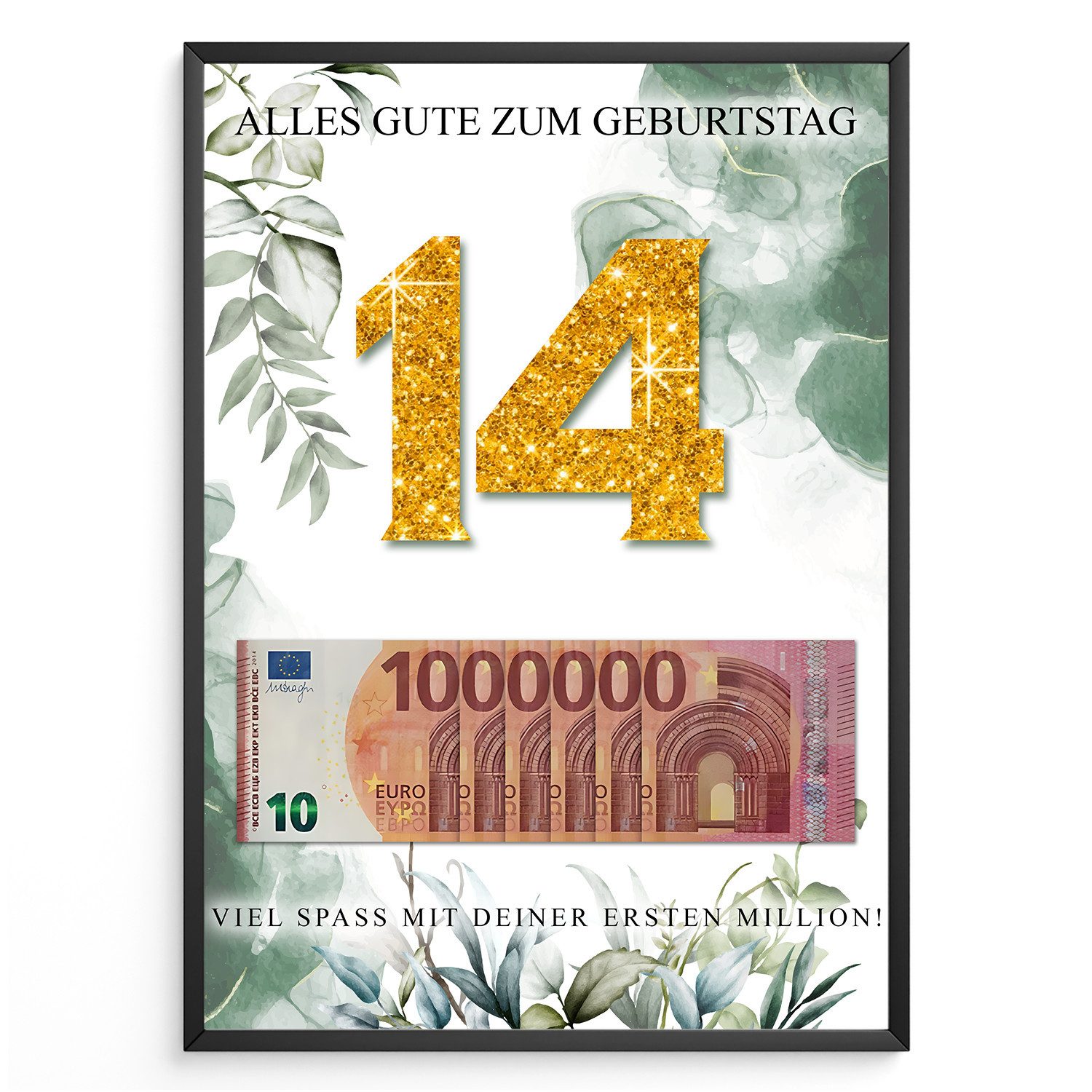 Tigerlino Poster Geldgeschenk Geburtstag Männer Frauen günstig online kaufen