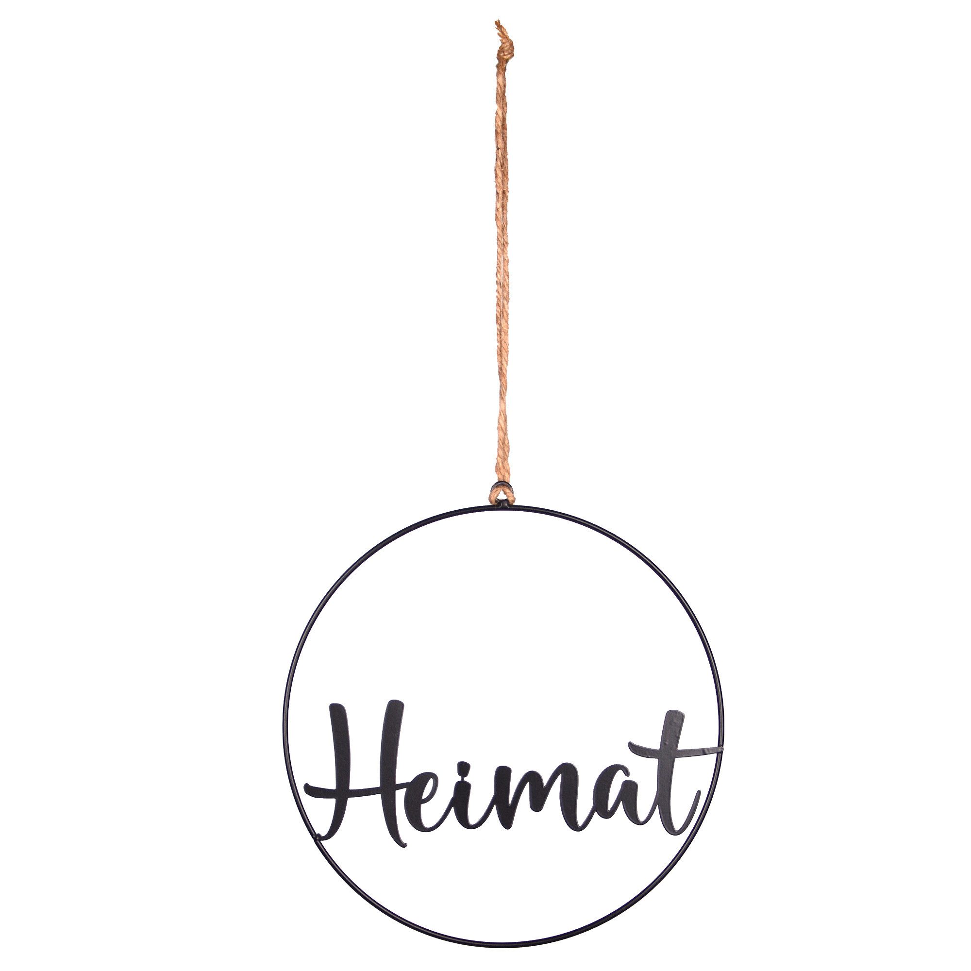 UNUS HOME Wanddekoobjekt Aufhänger Heimat (25cm), Hängedeko Wanddeko Fensterdeko Hausdeko Flurdeko