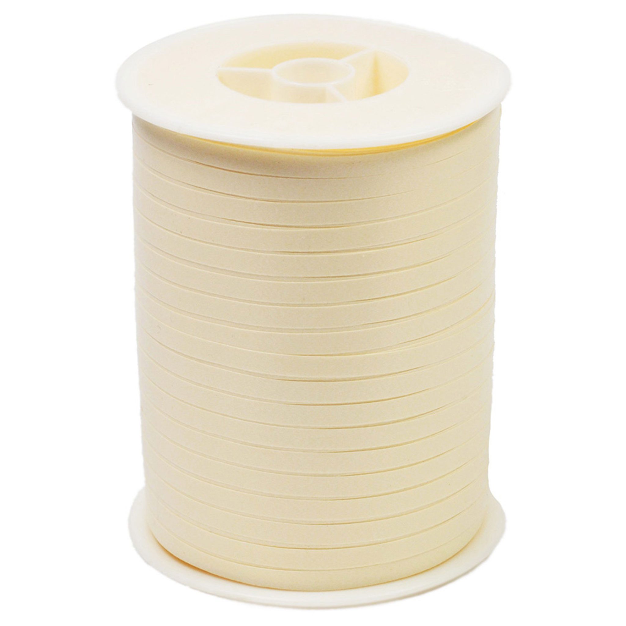 Star Geschenkband, Geschenkband Ringelband 5mm x 500m Rolle Creme