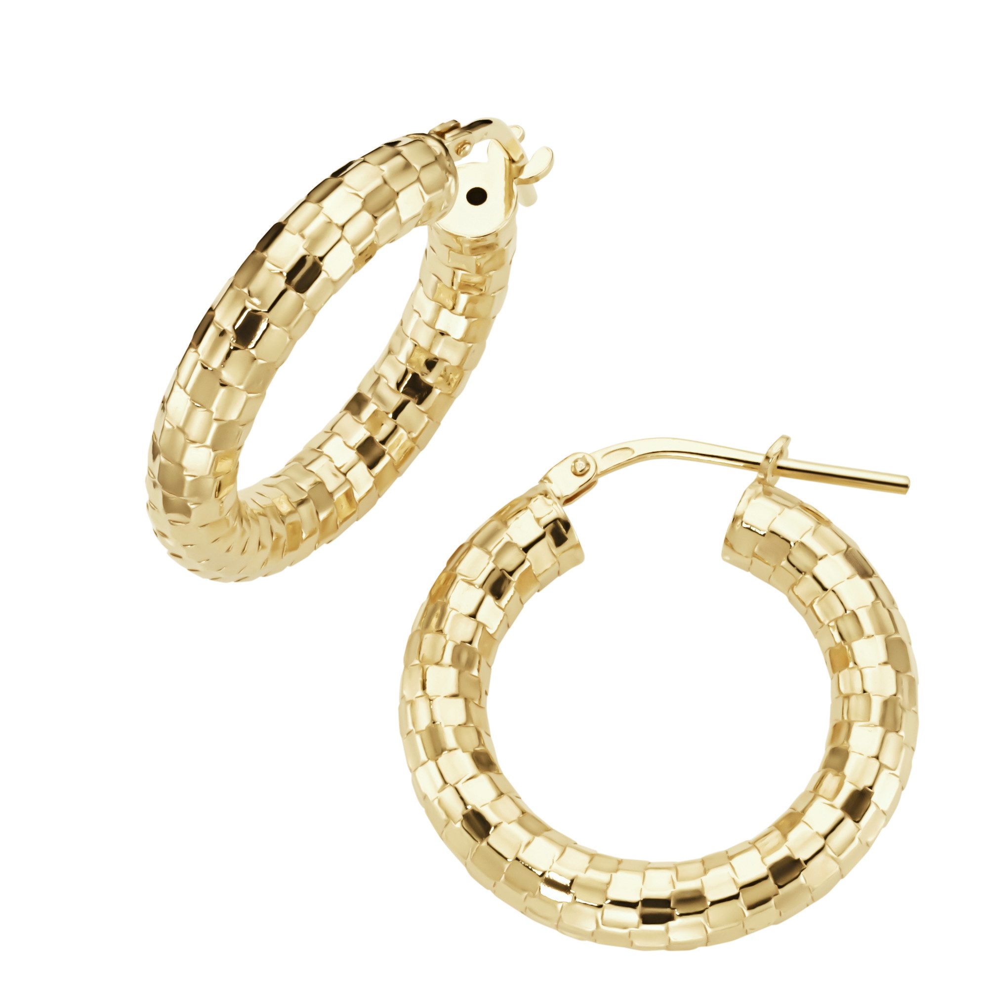 Firetti Paar Creolen Schmuck Geschenk Silber 925 Ohrschmuck Ohrringe diamantiert