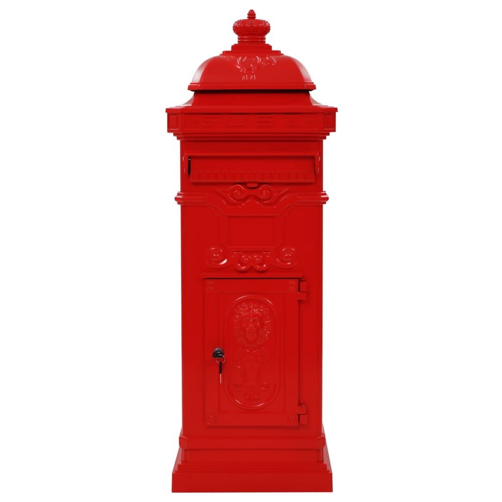 vidaXL Briefkasten Säulenbriefkasten Aluminium Vintage-Stil Rostfrei günstig online kaufen