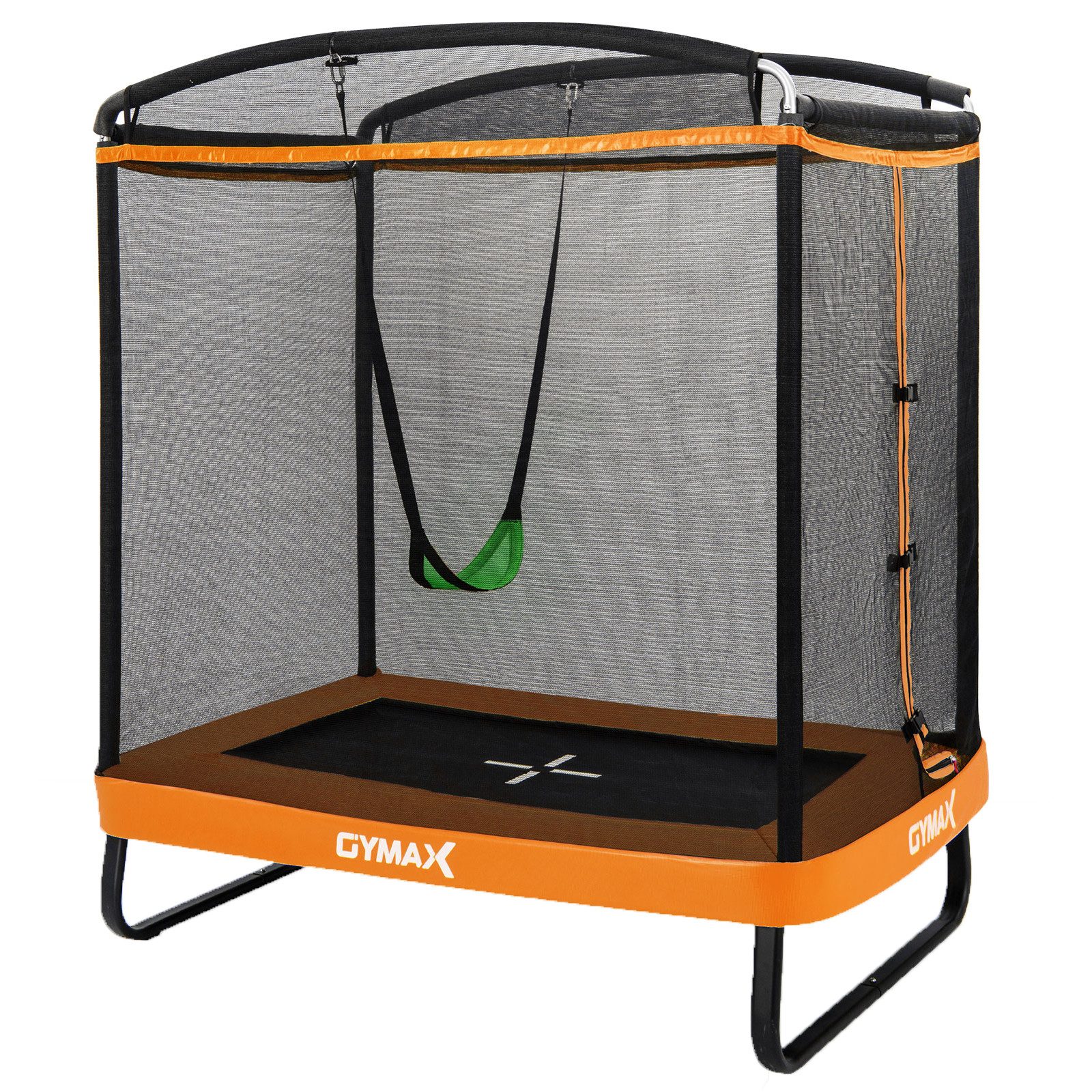 COSTWAY Gartentrampolin rechteckig, mit Schaukel