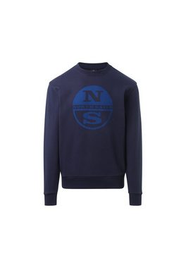 North Sails Fleecepullover Sweatshirt mit Maxi-Logo
