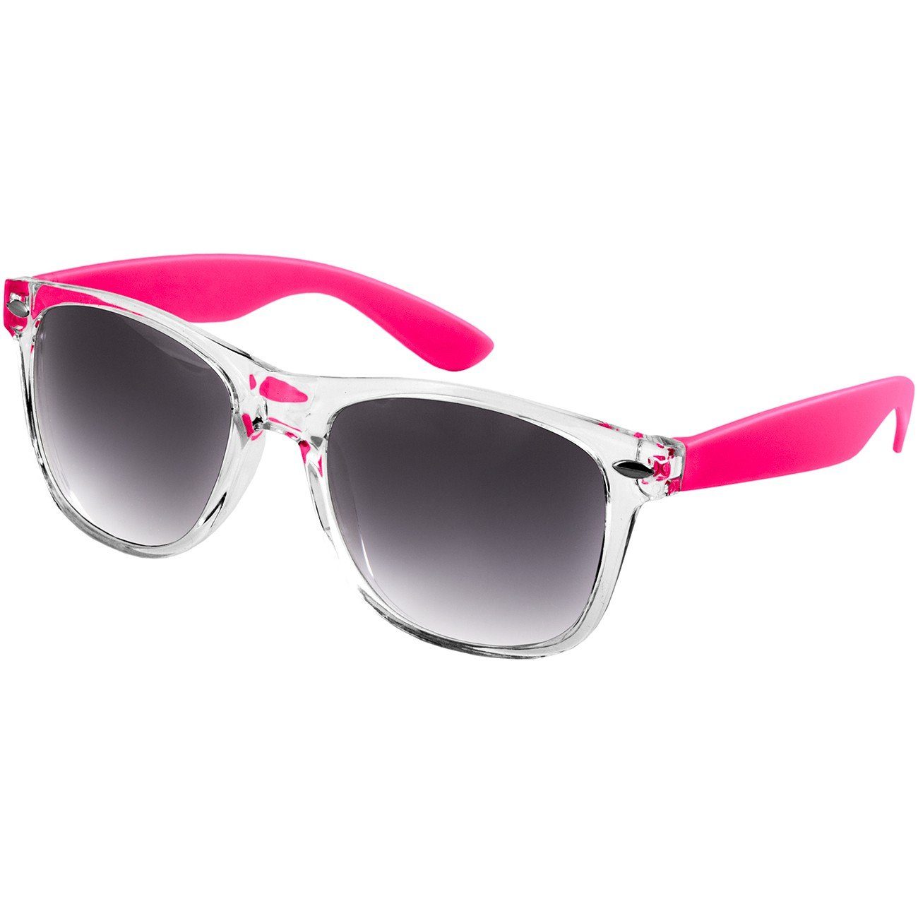 Caspar Sonnenbrille SG017 Damen RETRO Designbrille pink / schwarz getönt