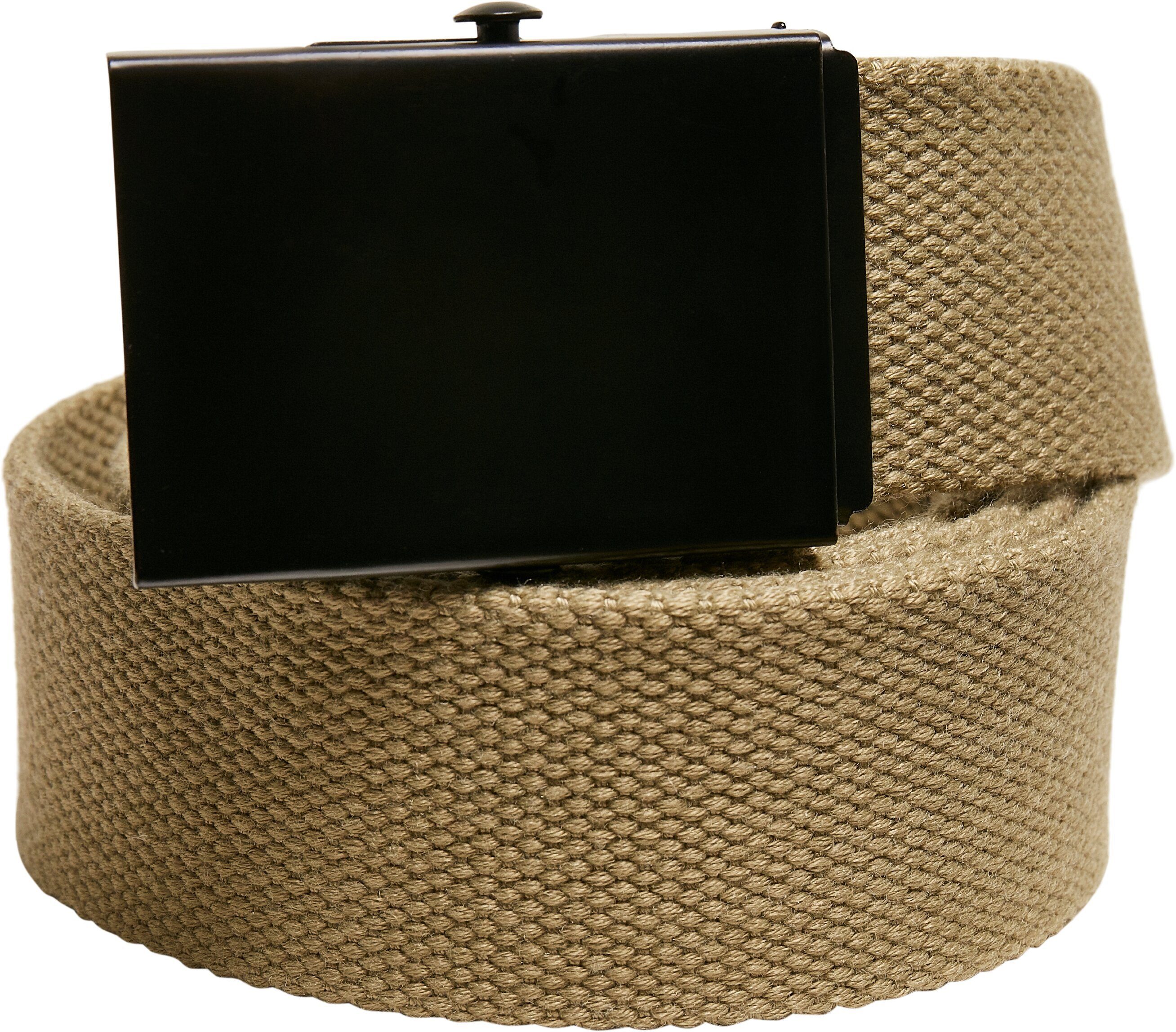 Belt olive-black Canvas 2-Pack Hüftgürtel Solid URBAN And CLASSICS Check Accessoires
