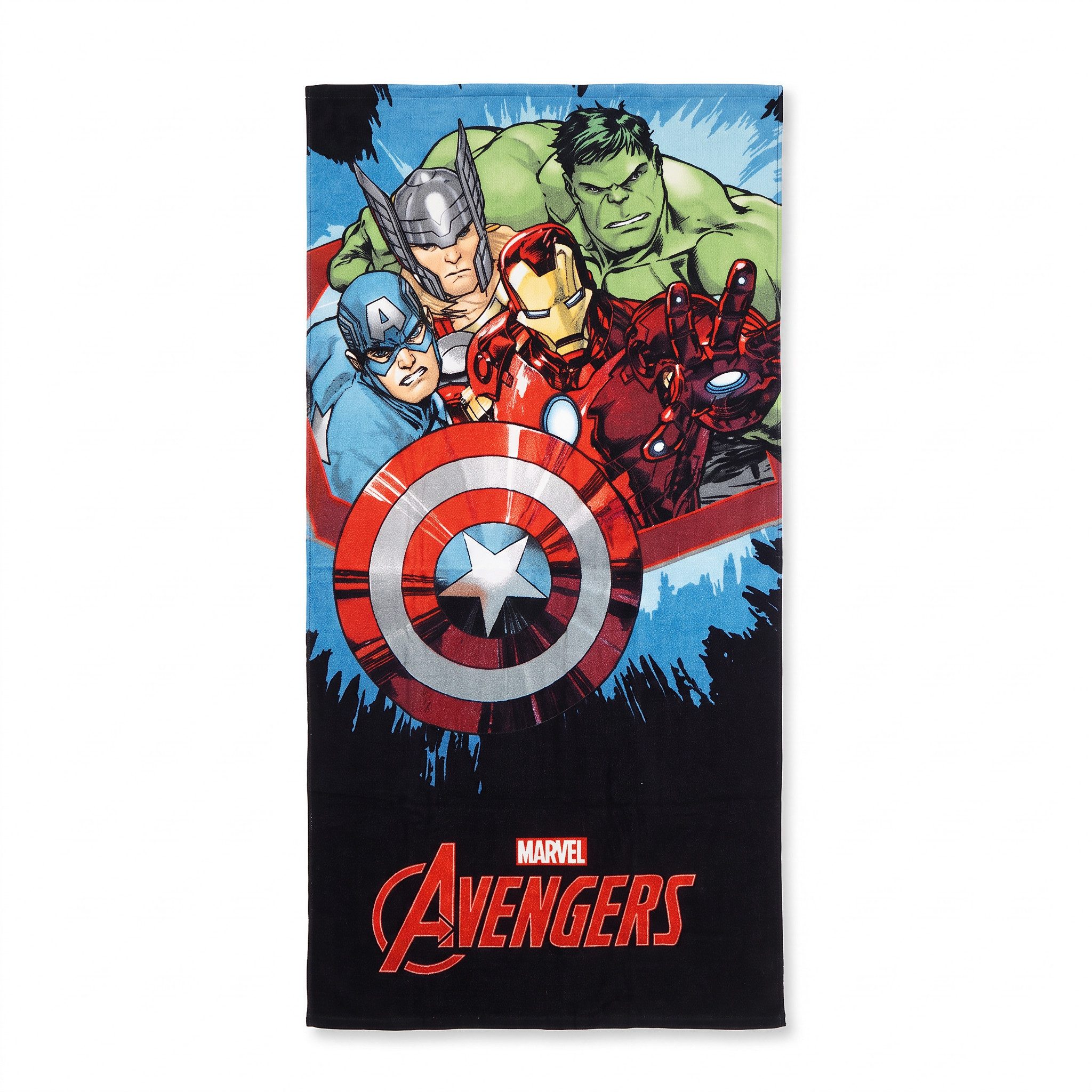 MARVEL Strandtuch Marvel Avengers Badetuch 70x140 cm 100% Baumwolle