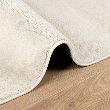 Teppich Teppich OVIEDO Kurzflor Beige 160x160 cm, vidaXL, Quadrat