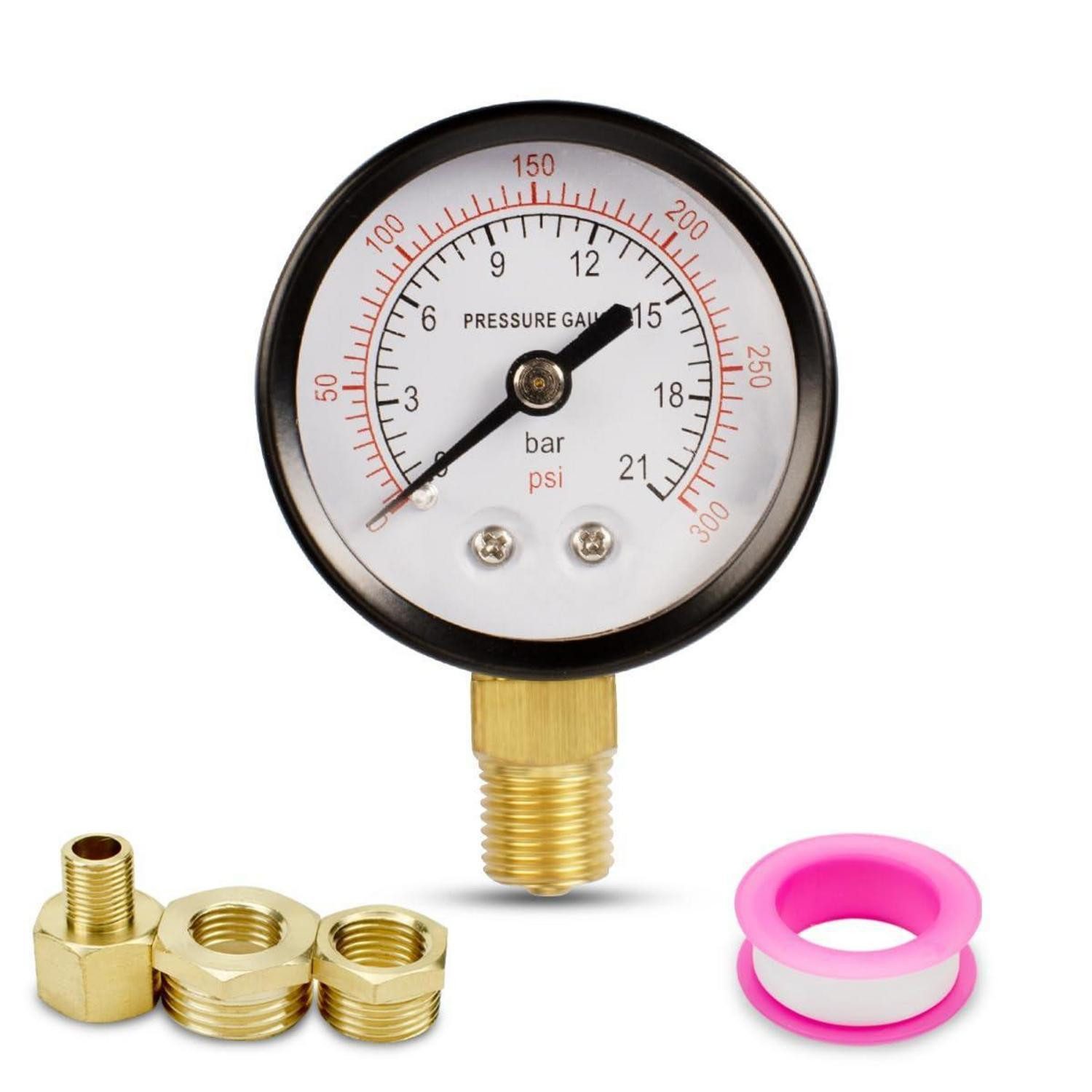 LuxusKollektion Messschieber Pumpen Manometer 50mm Radial 0-21 Bar, 1-St.