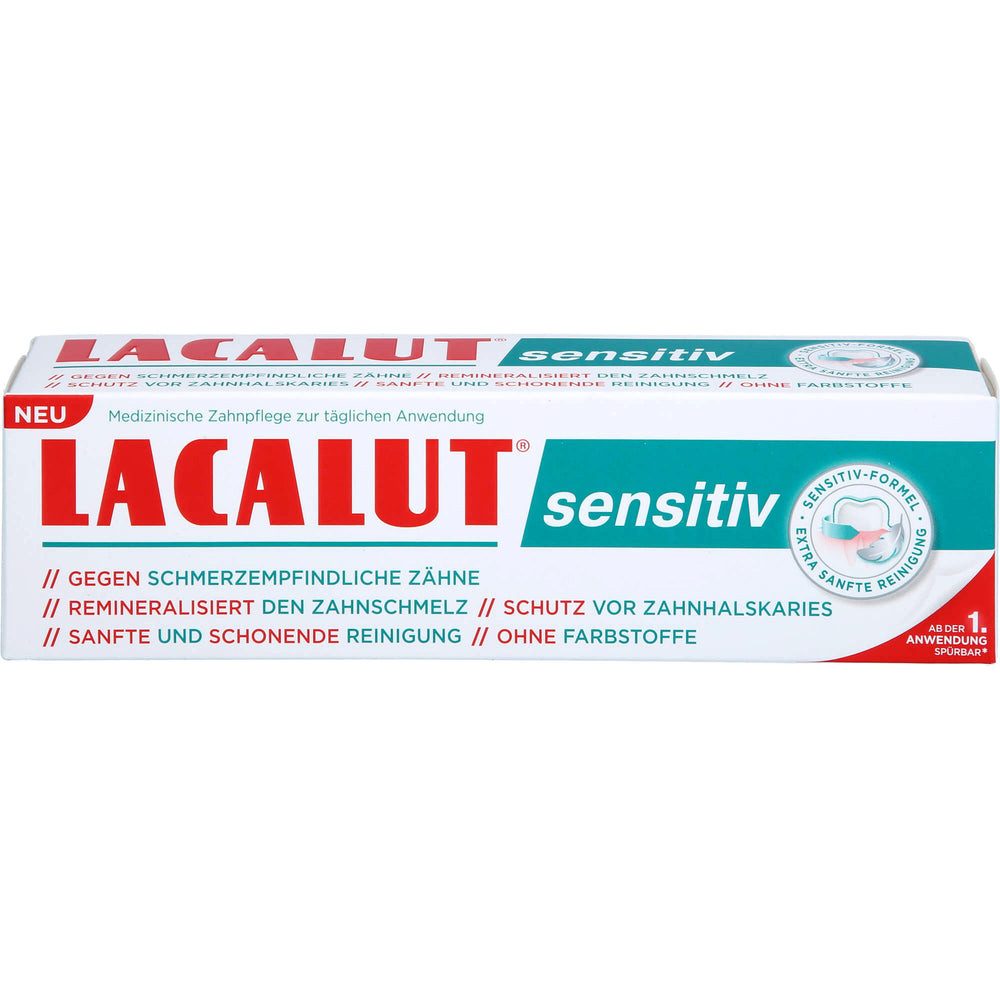 Dr. Theiss Naturwaren GmbH Zahnpasta LACALUT sensitive Zahncreme, (Spar-Set, 1-St) Für ein rundum gepflegtes Mundgefühl