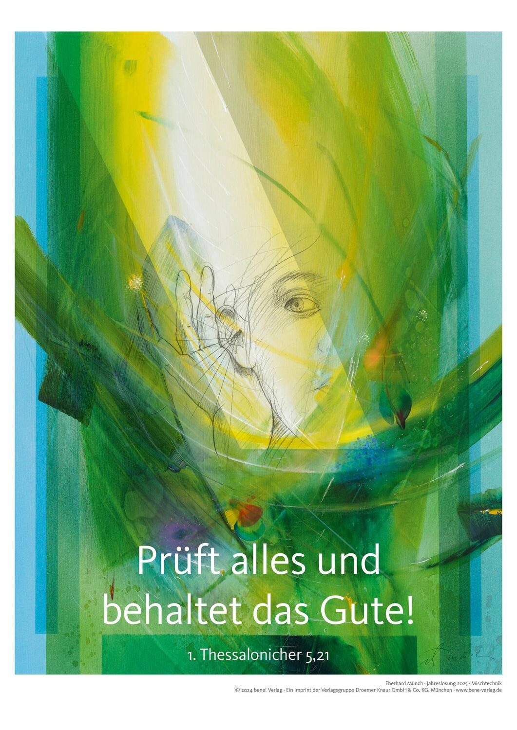 bene Poster Jahreslosung Münch 2025, Kunstdruck A3