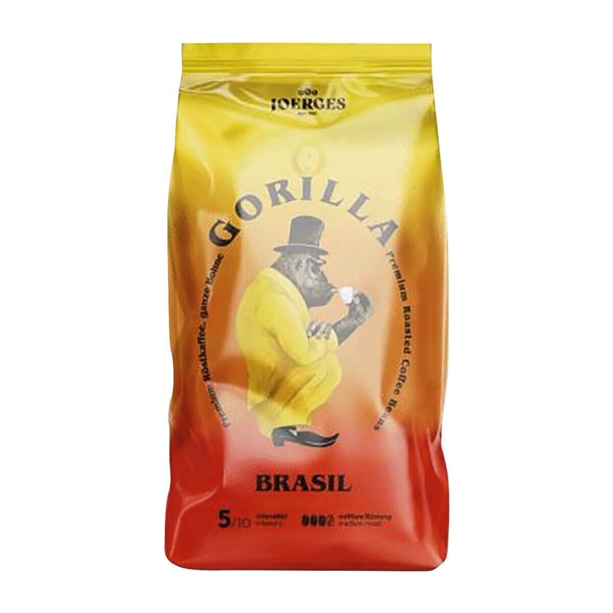 Gorilla Kaffee Brasil, 1 kg, ganze Bohnen