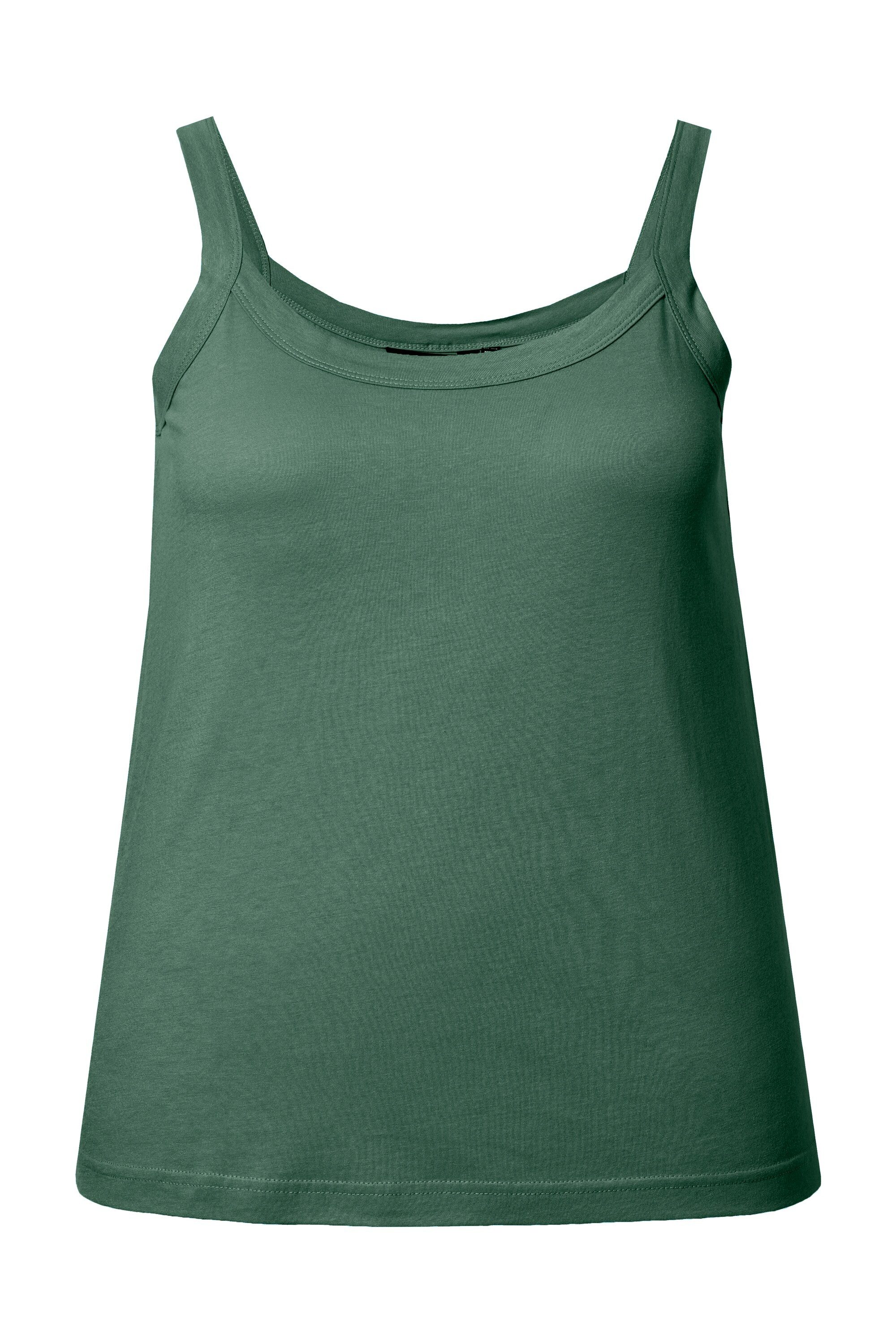 Ulla Popken Longtop Spaghettitop Rundhals Modalmix ärmellos günstig online kaufen