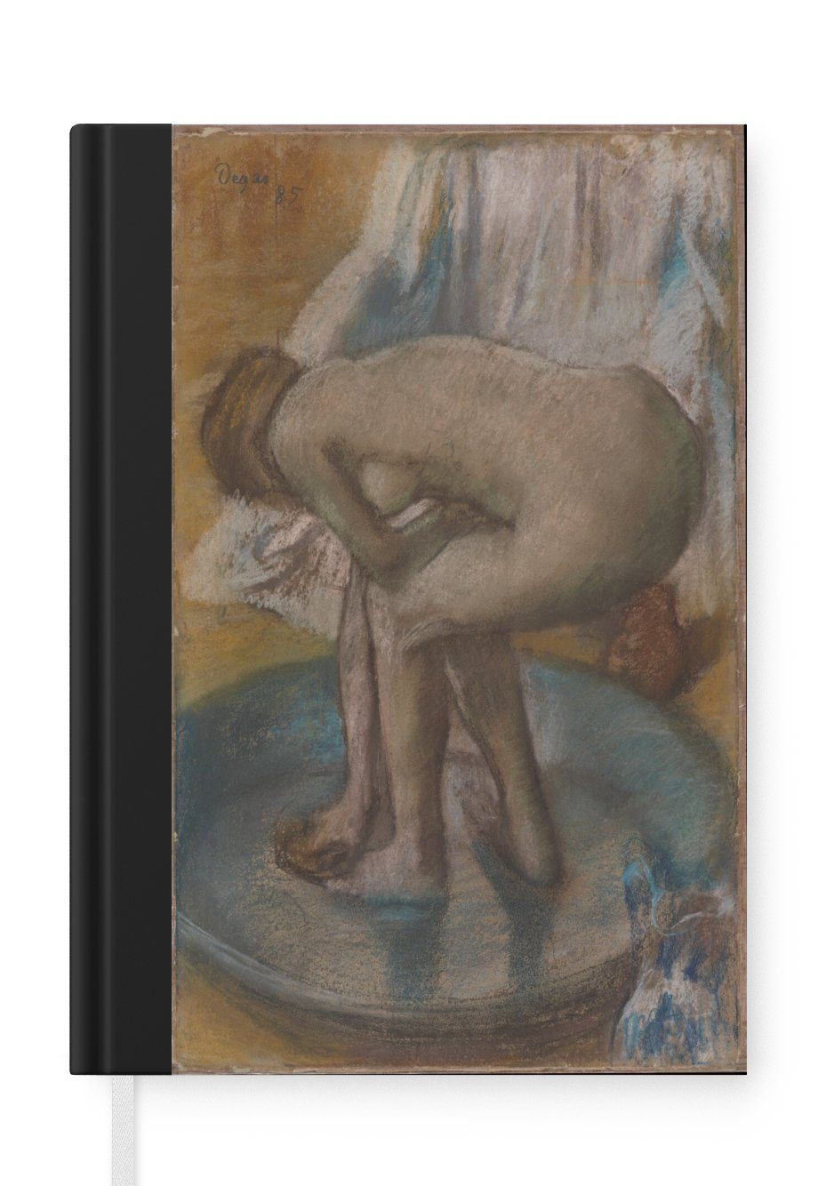 MuchoWow Notizbuch Die Tobbe - Gemälde von Edgar Degas, Journal, Merkzettel, Tagebuch, Notizheft, A5, 98 Seiten, Haushaltsbuch