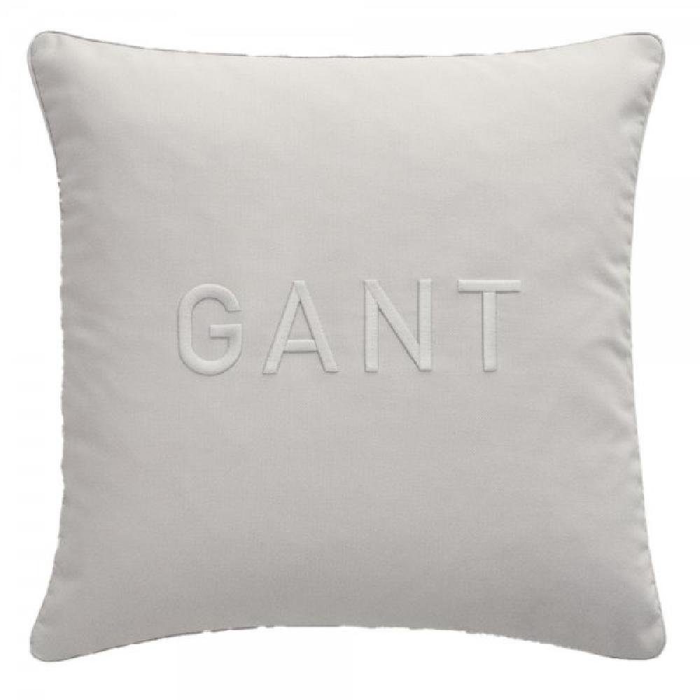 Kissenhülle Gant Home Kissenhülle Baumwolle Gant Logo Grey (50x50cm), Gant