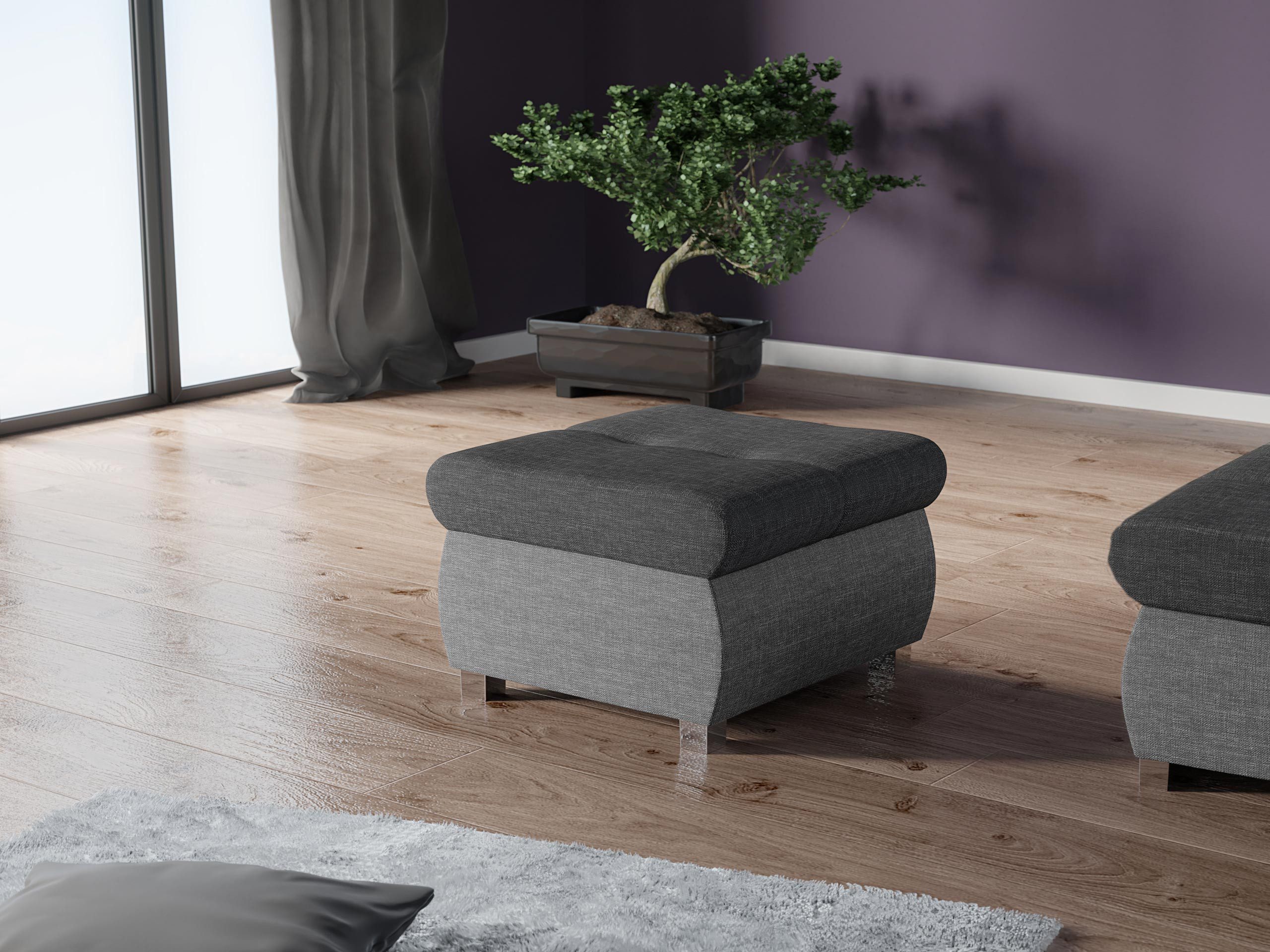 MIRJAN24 Polsterhocker Orkan Klein, Holzkonstruktion, 60x60x39 günstig online kaufen