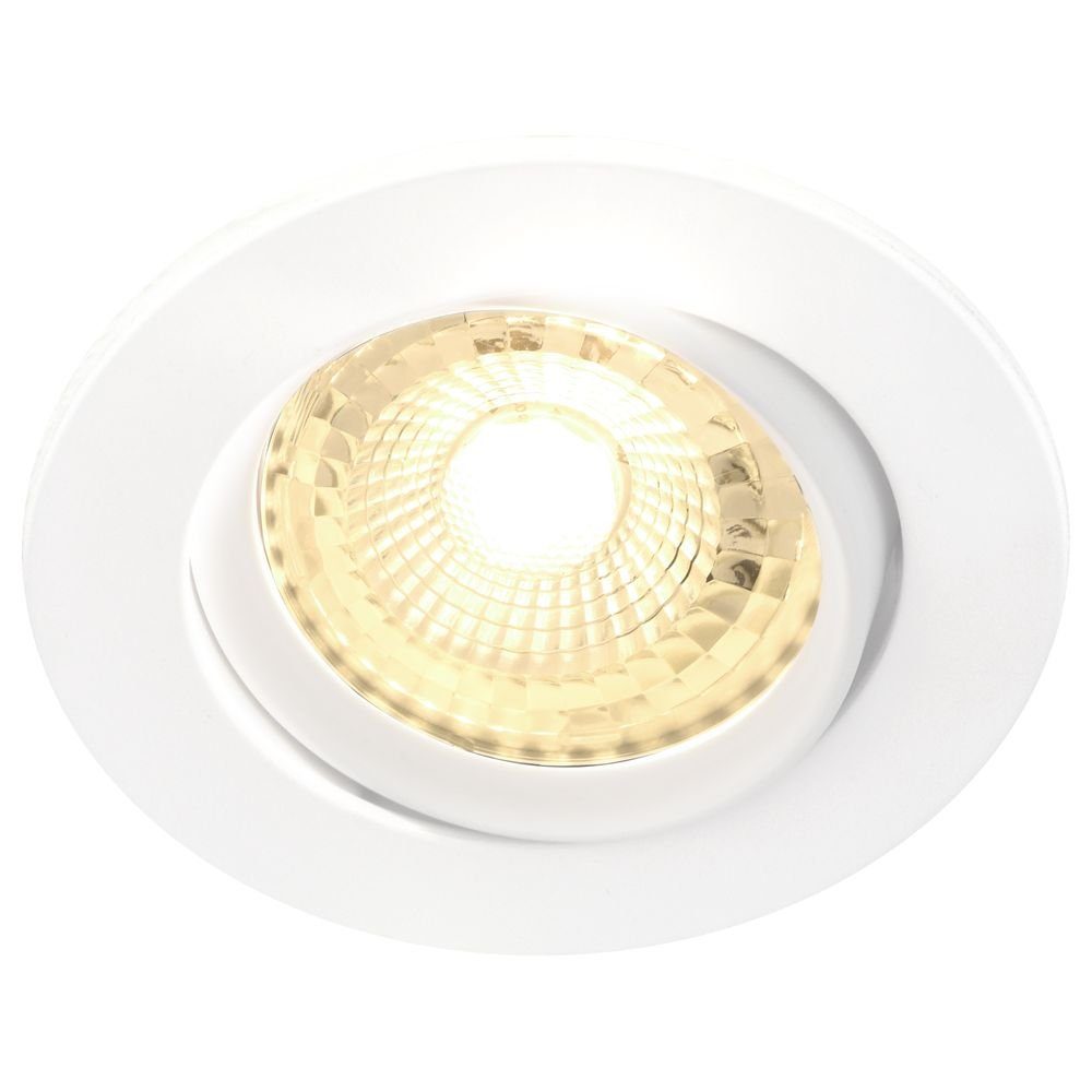 click-licht LED Einbauleuchte LED Einbaustrahler Octans in Weiß GU10 3x4,8W 345lm, keine Angabe, Leuchtmittel enthalten: Ja, LED, warmweiss, Einbaustrahler, Einbauleuchte