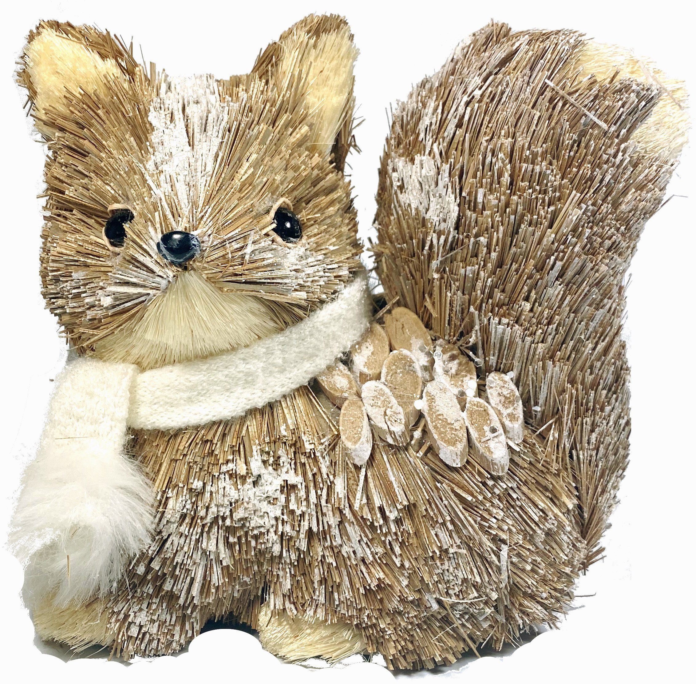 mit Eichhörnchen, (1 Weihnachtsfigur Wollschal home Weihnachtsdeko St), my