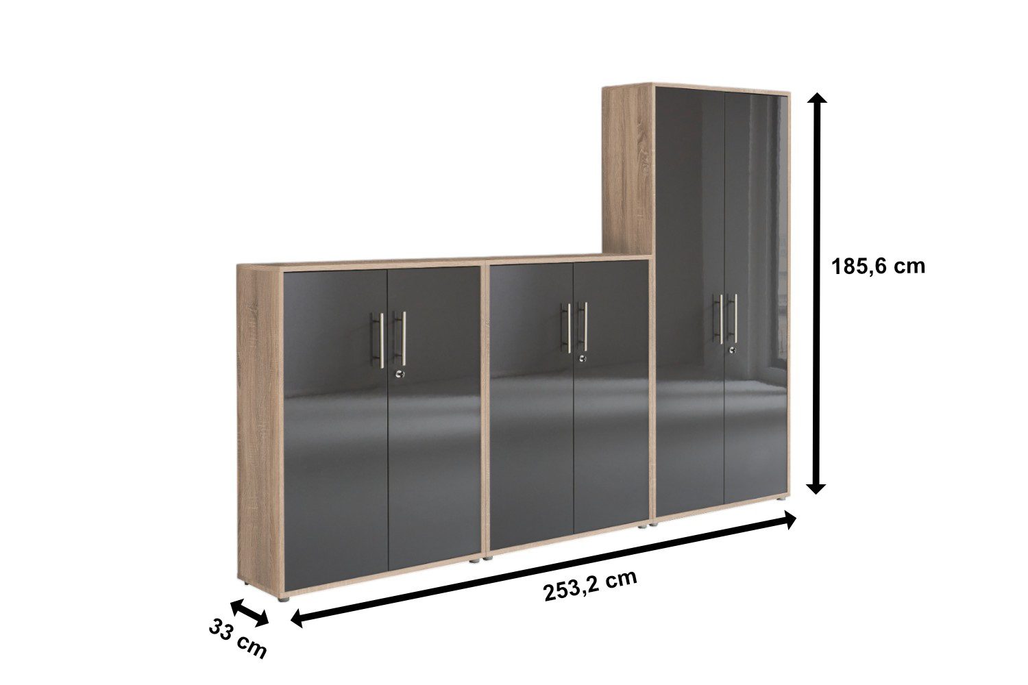 moebel-dich-auf Aktenschrank OFFICE EDITION (Set 53, günstig online kaufen