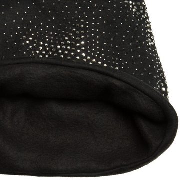 Caspar Beanie MU182 Slouch Beanie Mütze Longbeanie mit Glitzer Strass Sternen