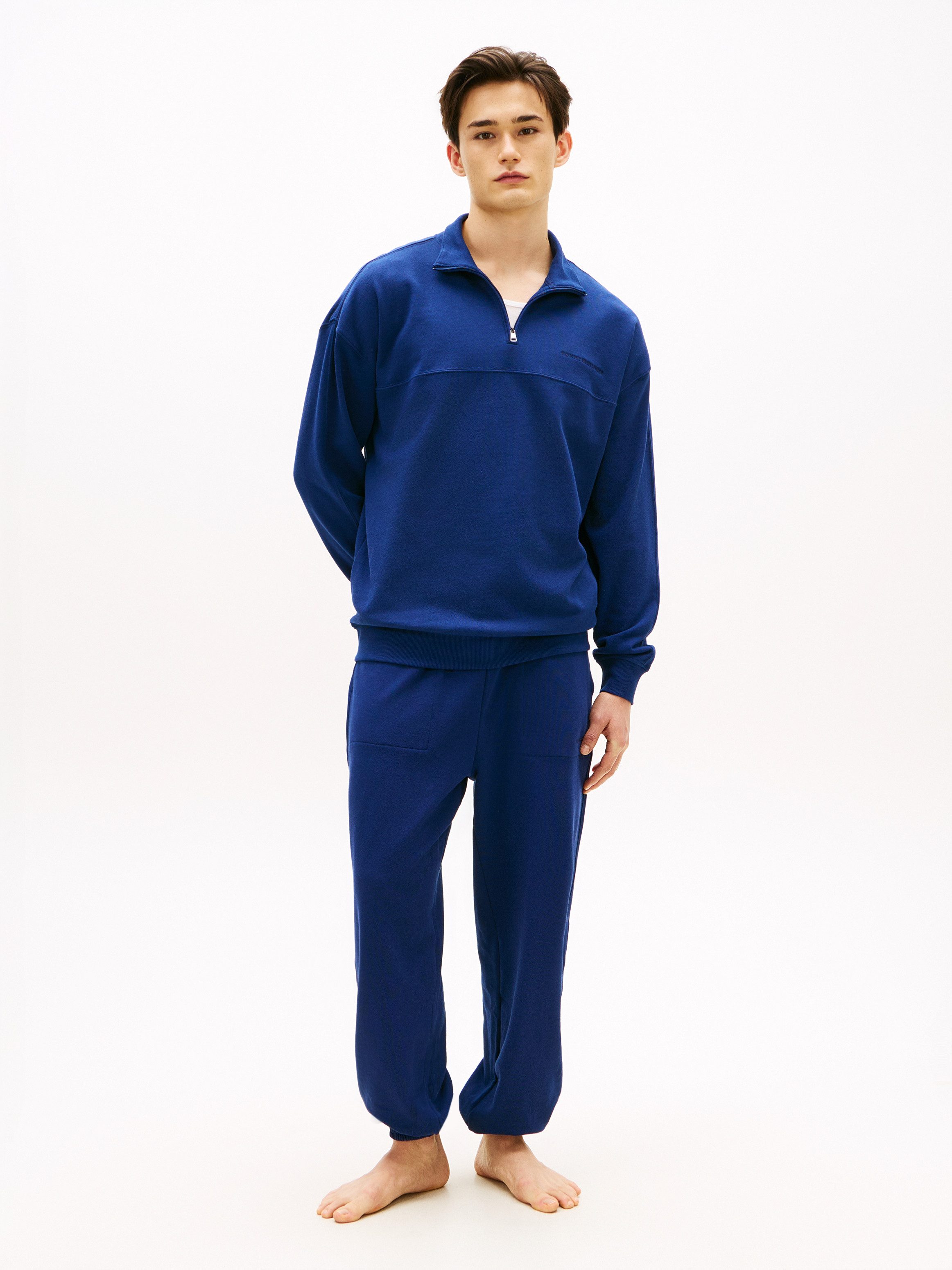 Tommy Hilfiger Underwear Sweatshirt mit Troyerkragen und Reißverschluss