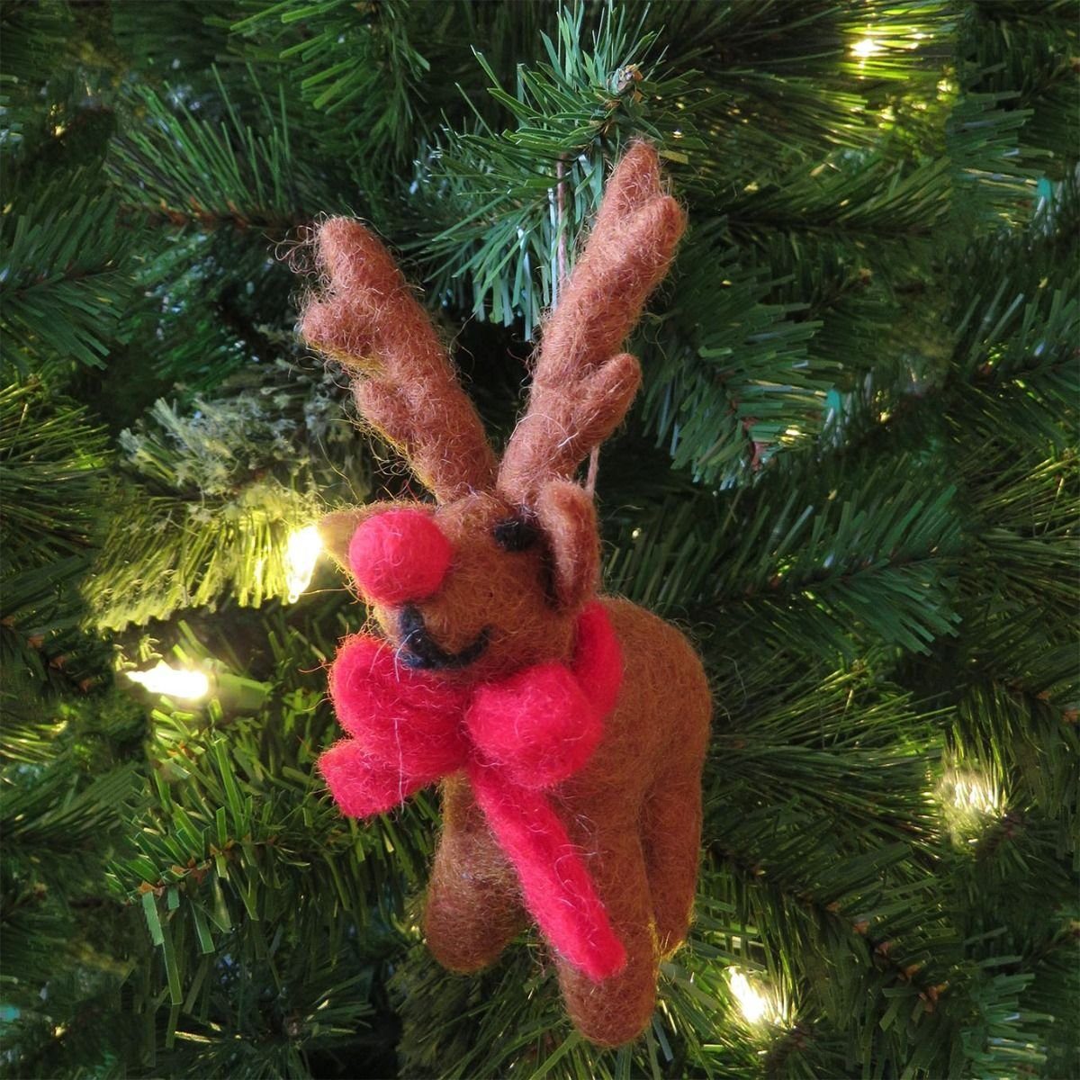 felt so good Christbaumschmuck Rudolph das Rentier aus Filz