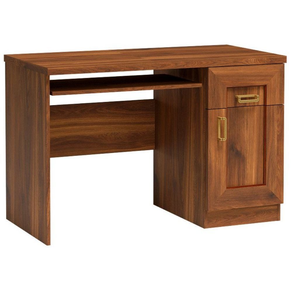 Lomadox Schreibtisch TEORA-161, in Eiche Alteiche Tastaturablage ausziehbar 118x78,5x59,5 cm