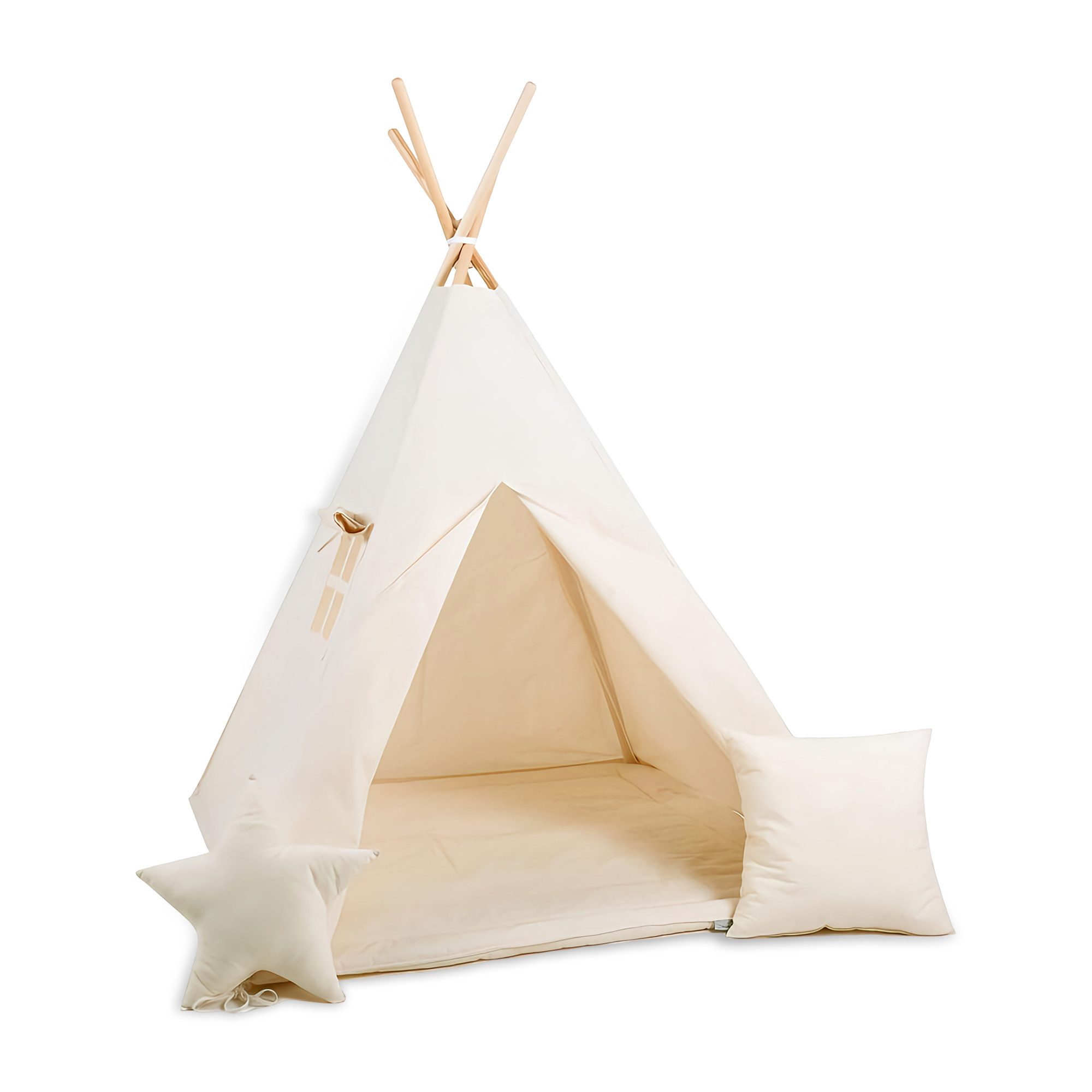 Rainbow Kids Tipi-Zelt Milchstraße, Personen: 2 (mit kleinem Zubehör, 4 tlg., mit 2 Kissen und Matte)