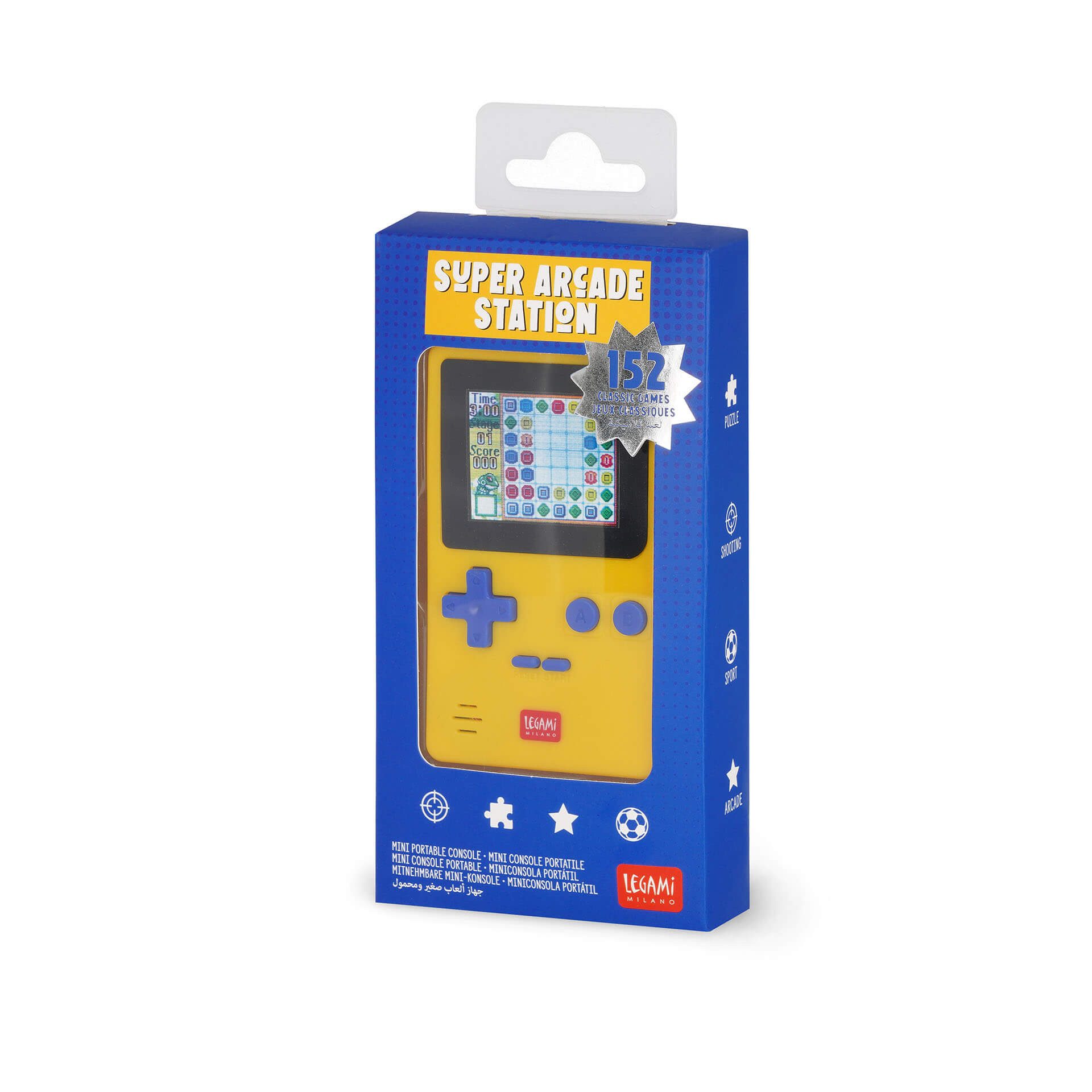 Legami Stiftehalter Tragbare Mini-Konsole - Super Arcade Station